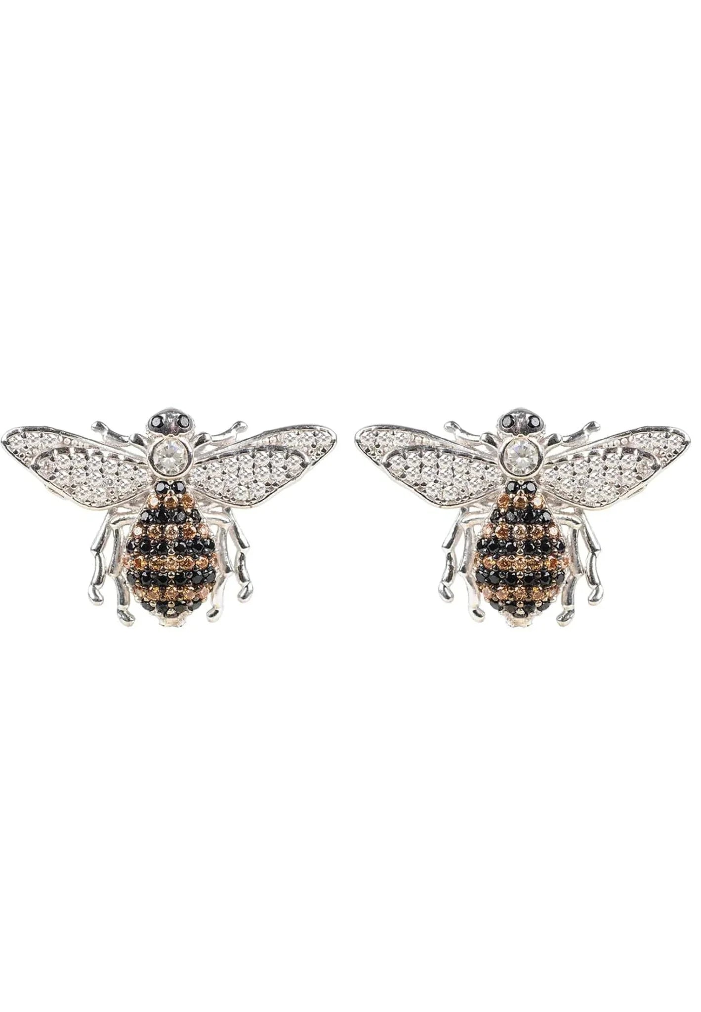 Honey Bee Stud Earrings Silver - LATELITA Earrings