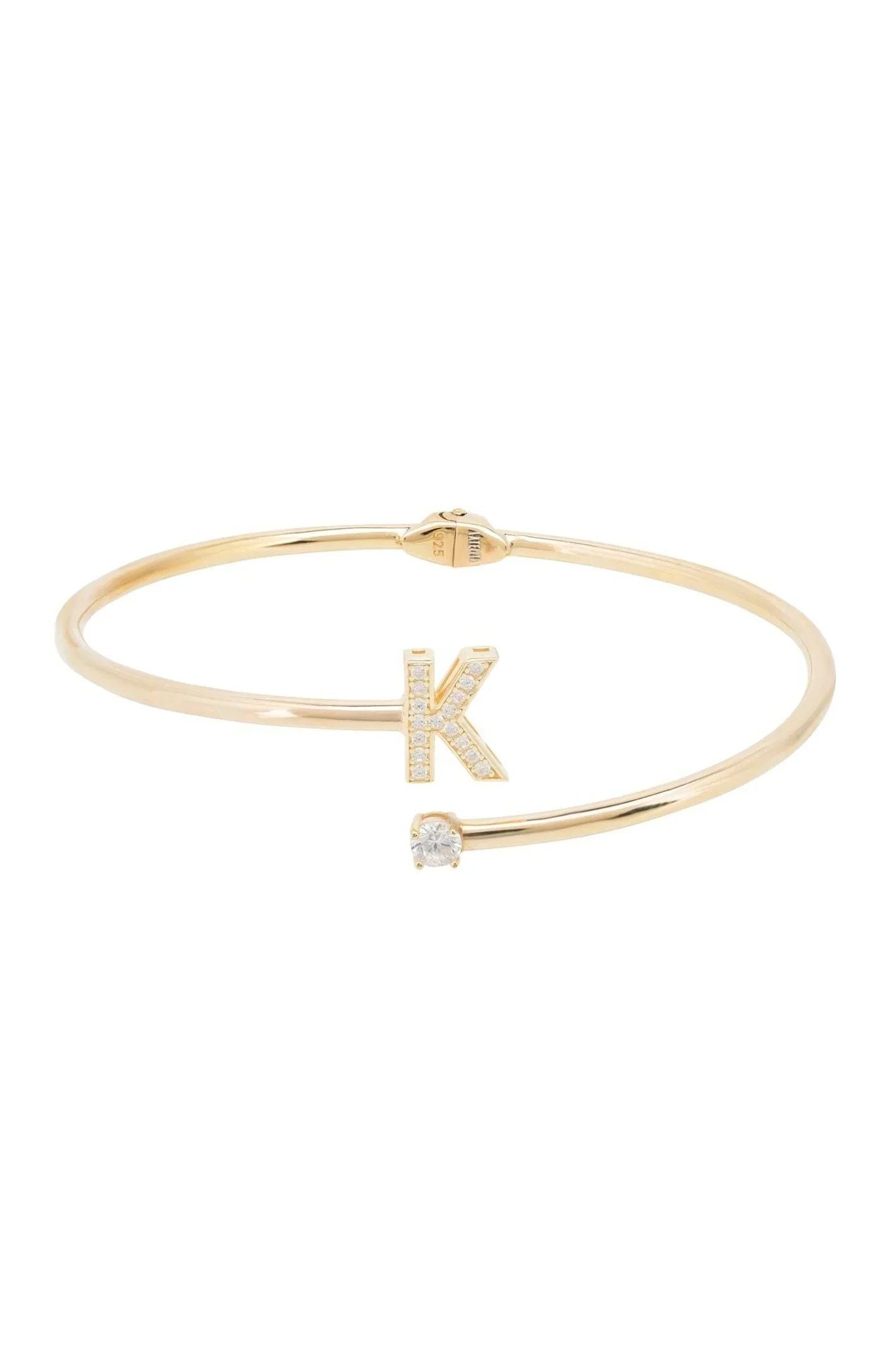 Initial Bangle Gold K - LATELITA Bracelets