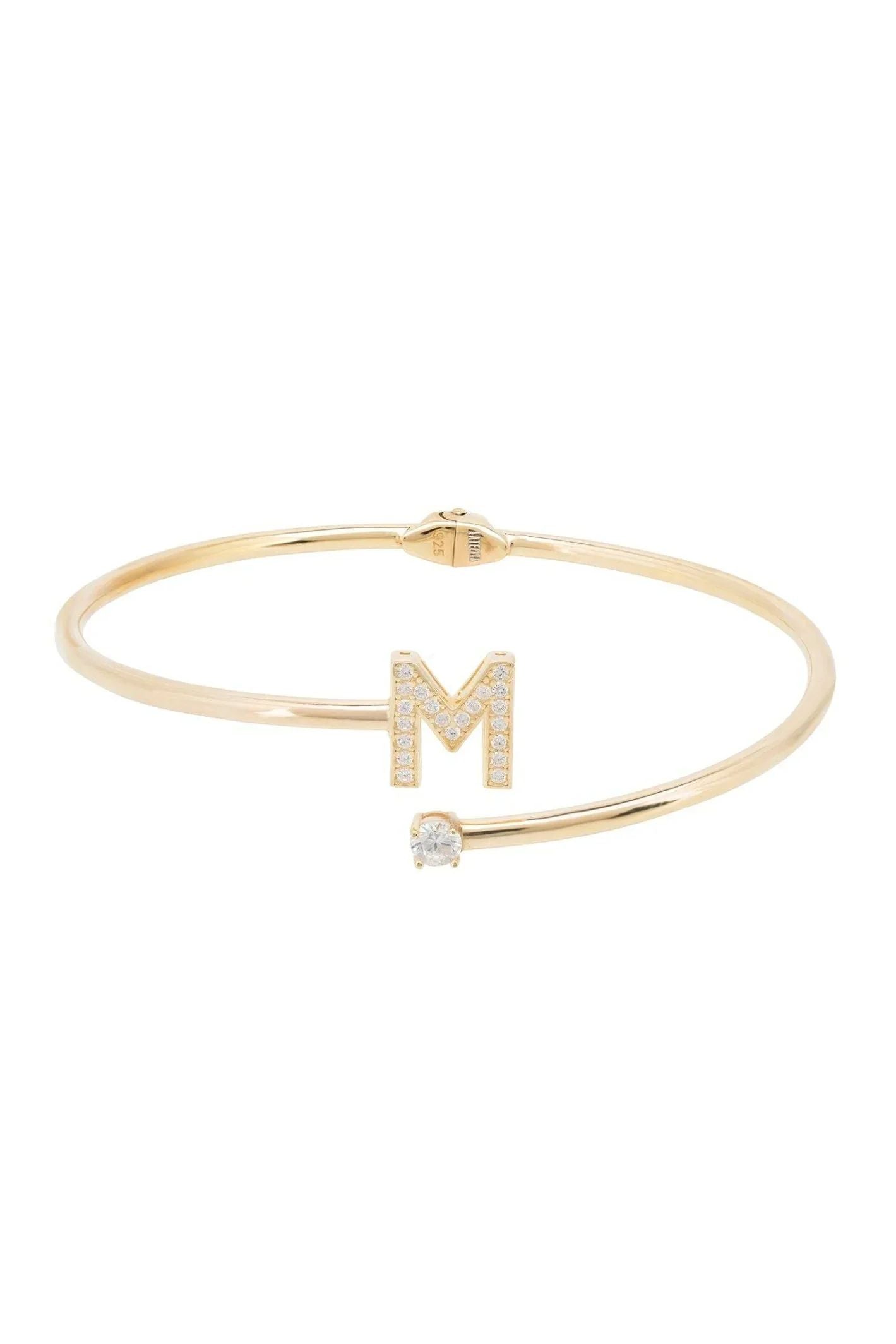 Initial Bangle Gold M - LATELITA Bracelets
