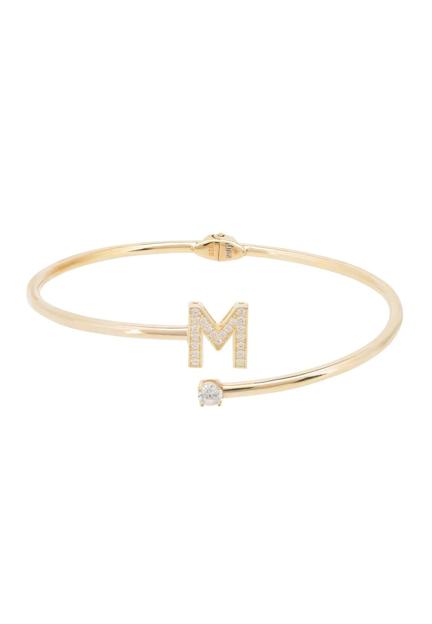 Initial Bangle Gold M - LATELITA Bracelets
