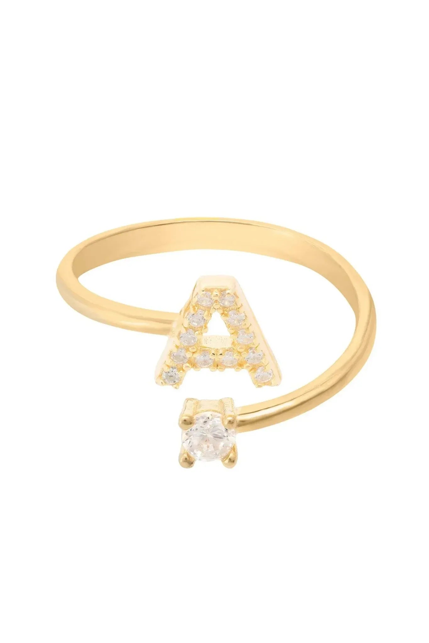 Initial Ring Gold A - LATELITA Rings