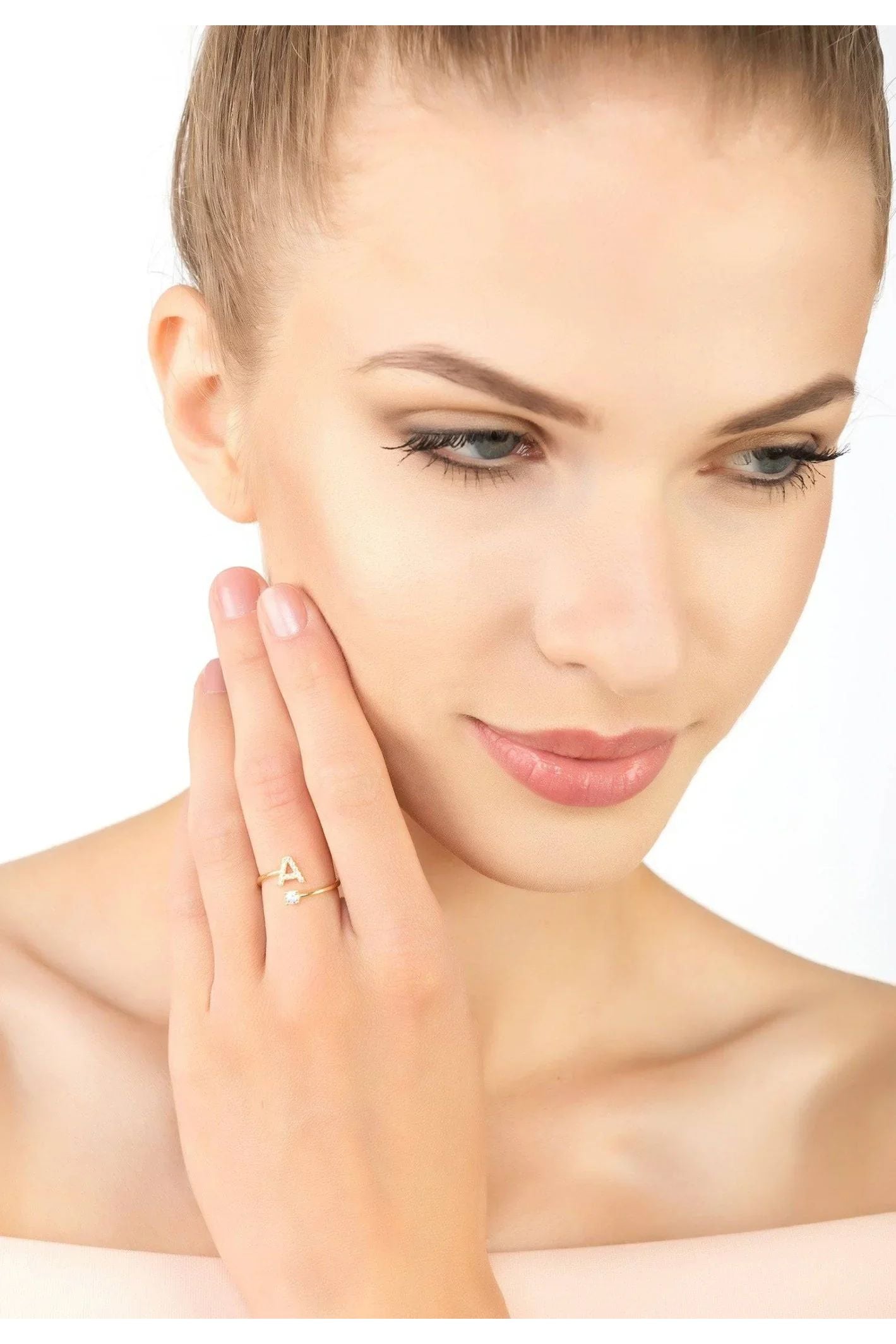 Initial Ring Gold A - LATELITA Rings