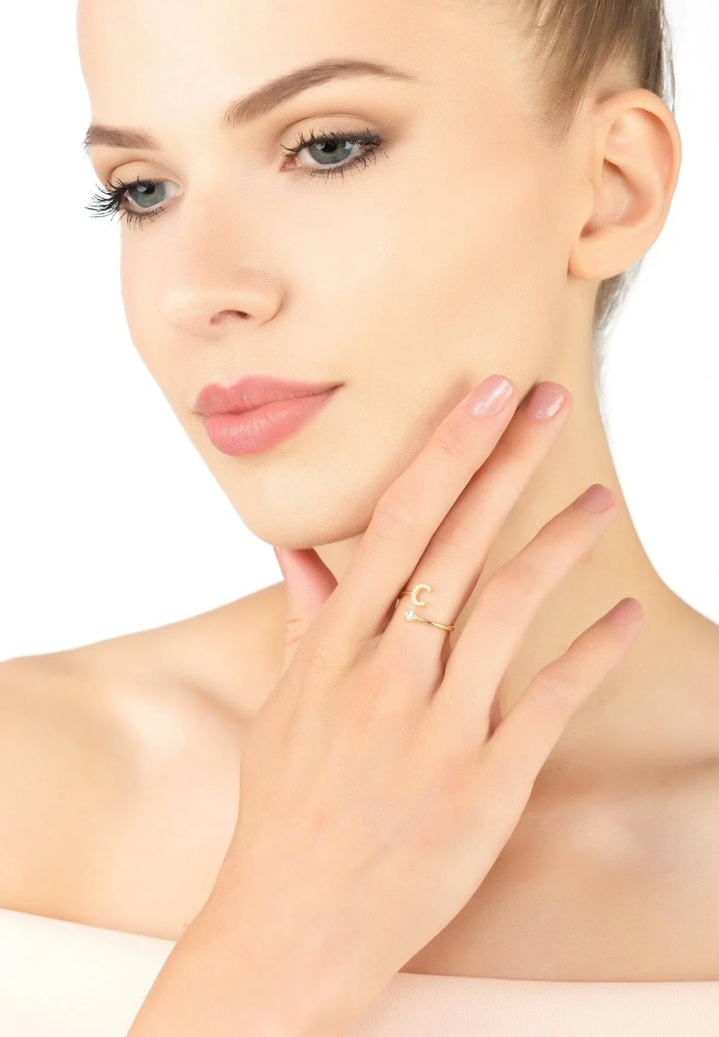 Initial Ring Gold C - LATELITA Rings