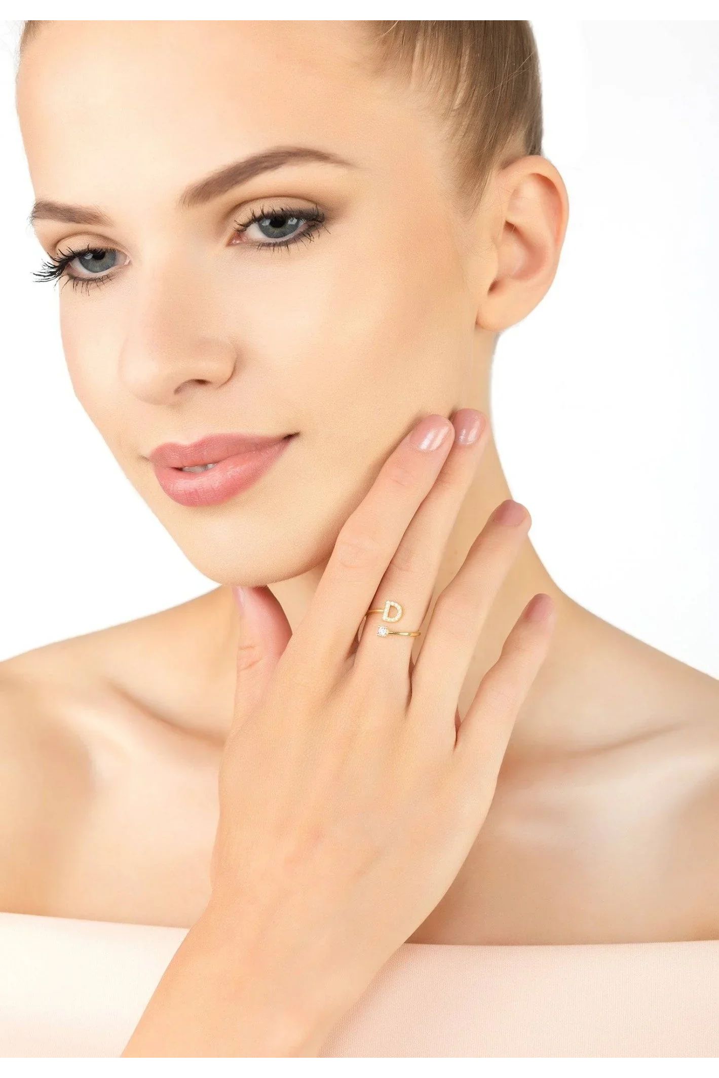 Initial Ring Gold D - LATELITA Rings