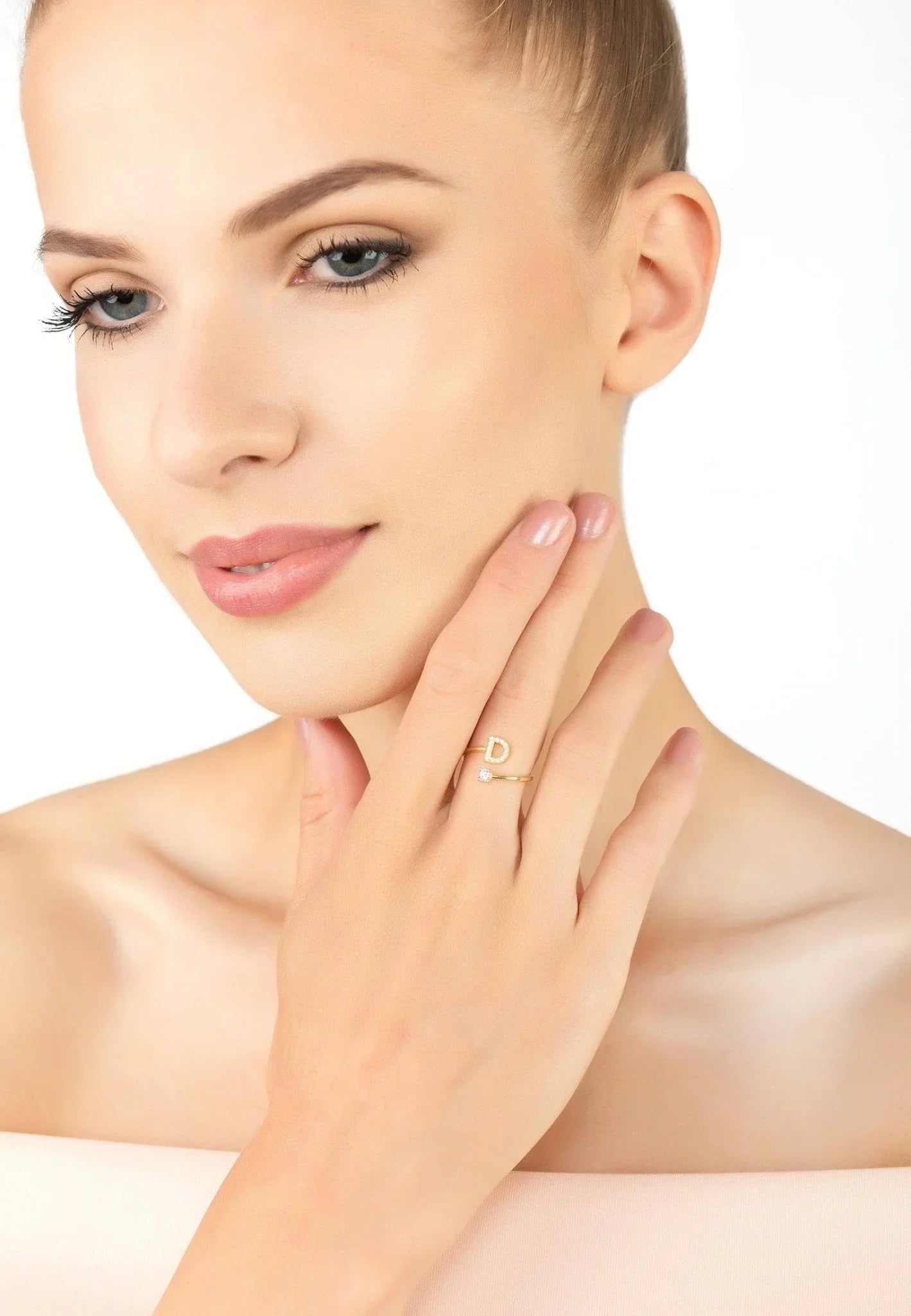 Initial Ring Gold D - LATELITA Rings