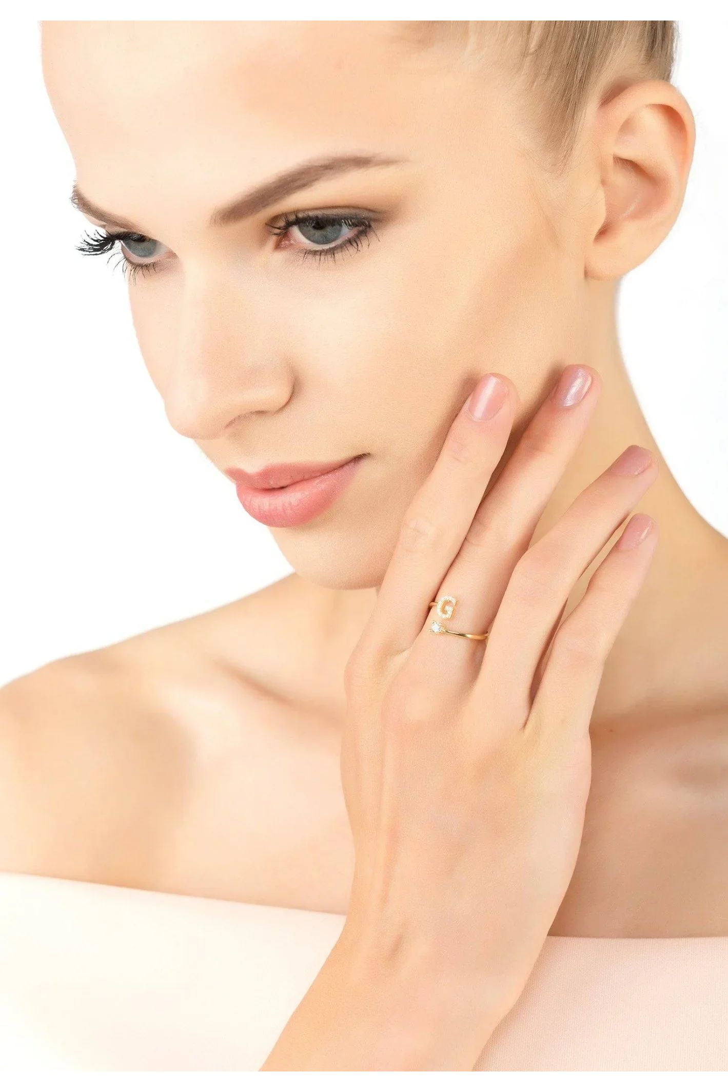 Initial Ring Gold G - LATELITA Rings