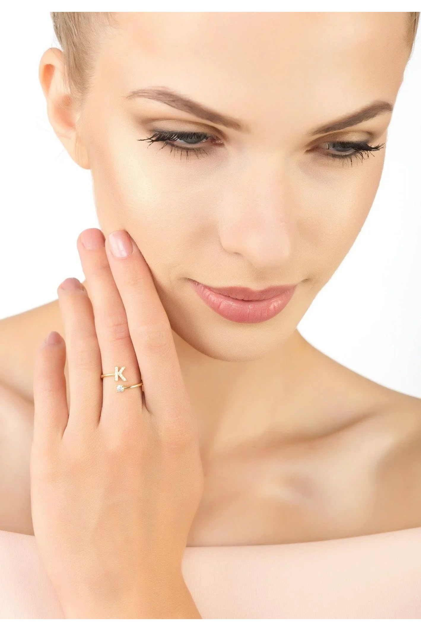 Initial Ring Gold K - LATELITA Rings