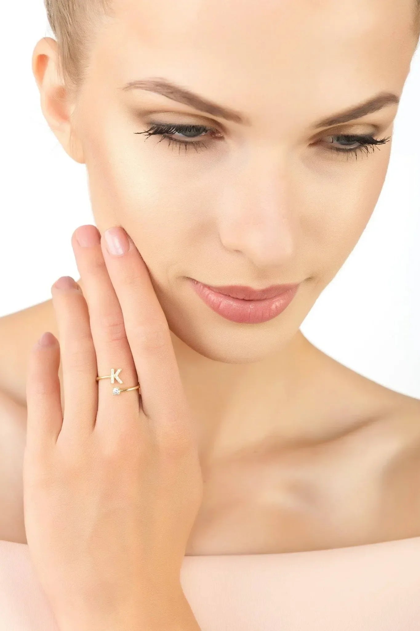 Initial Ring Gold K - LATELITA Rings