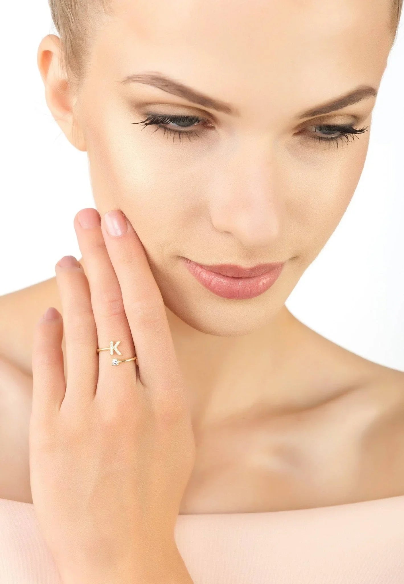 Initial Ring Gold K - LATELITA Rings