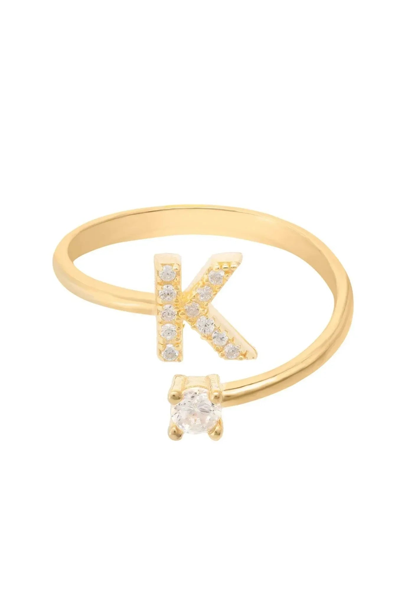 Initial Ring Gold K - LATELITA Rings