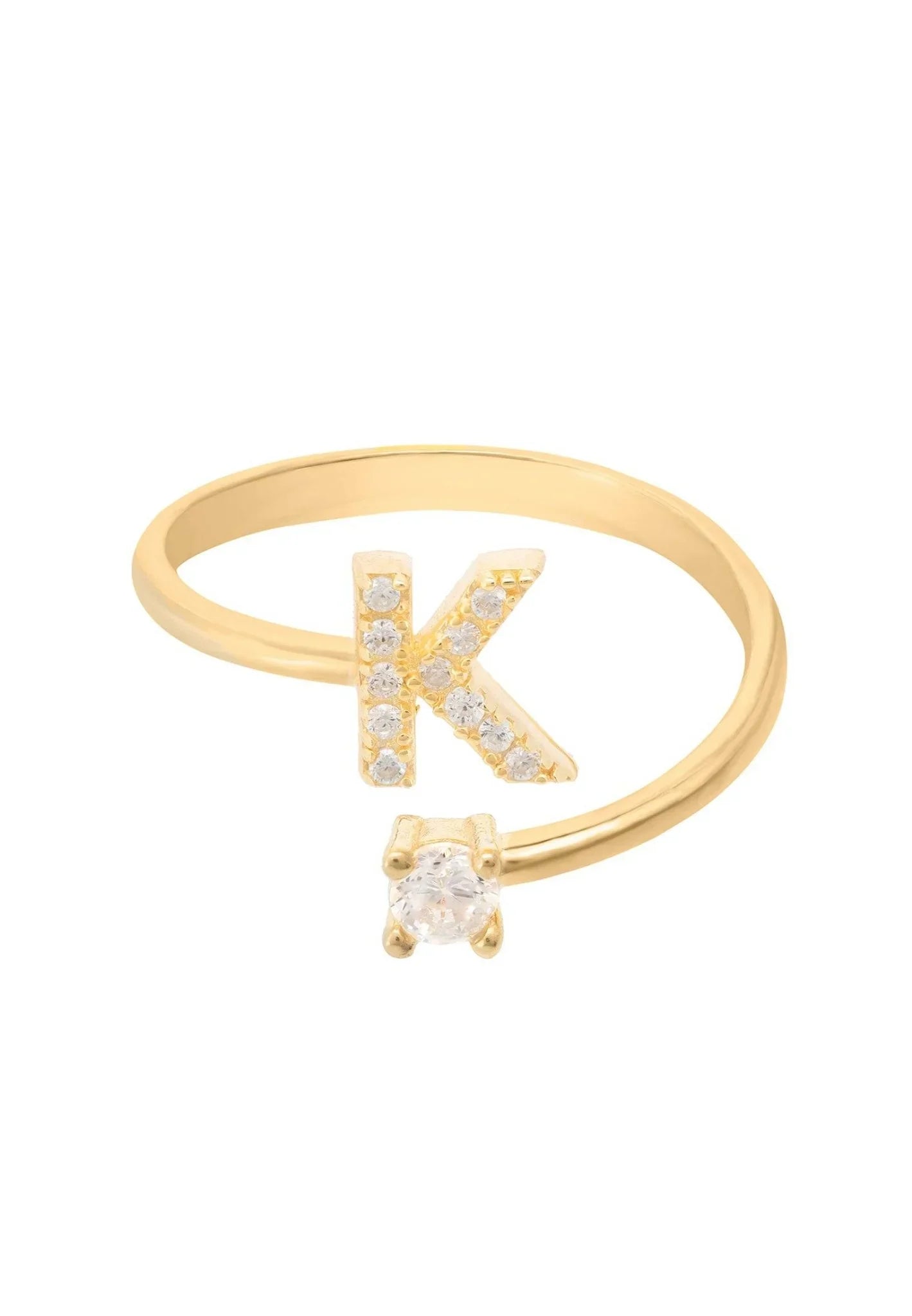 Initial Ring Gold K - LATELITA Rings