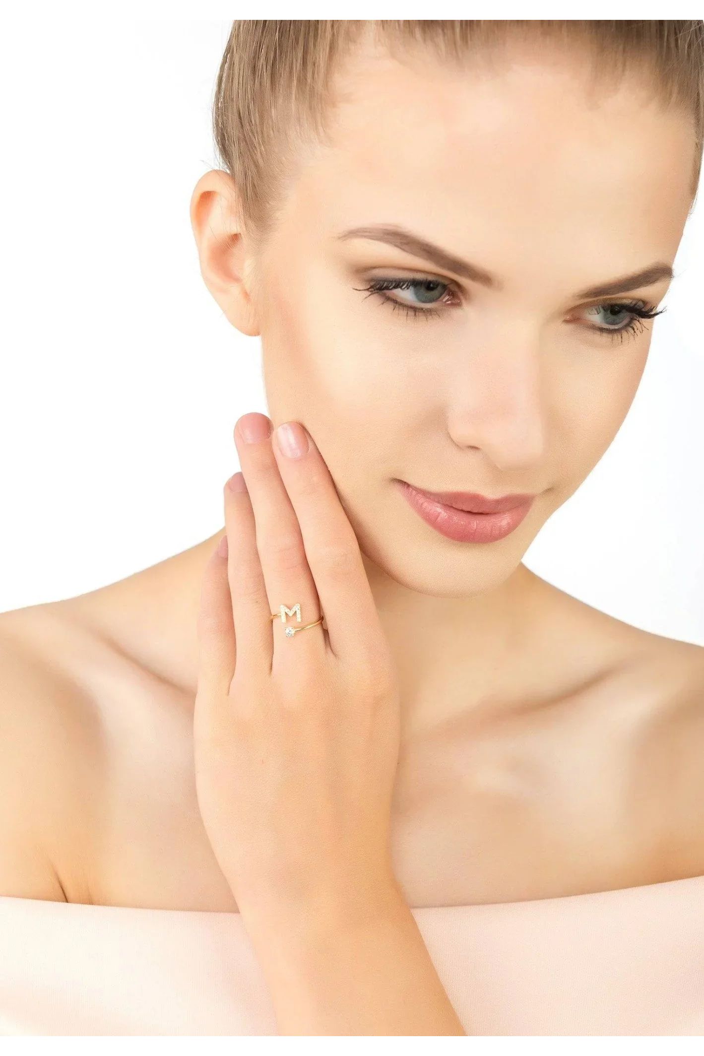 Initial Ring Gold M - LATELITA Rings