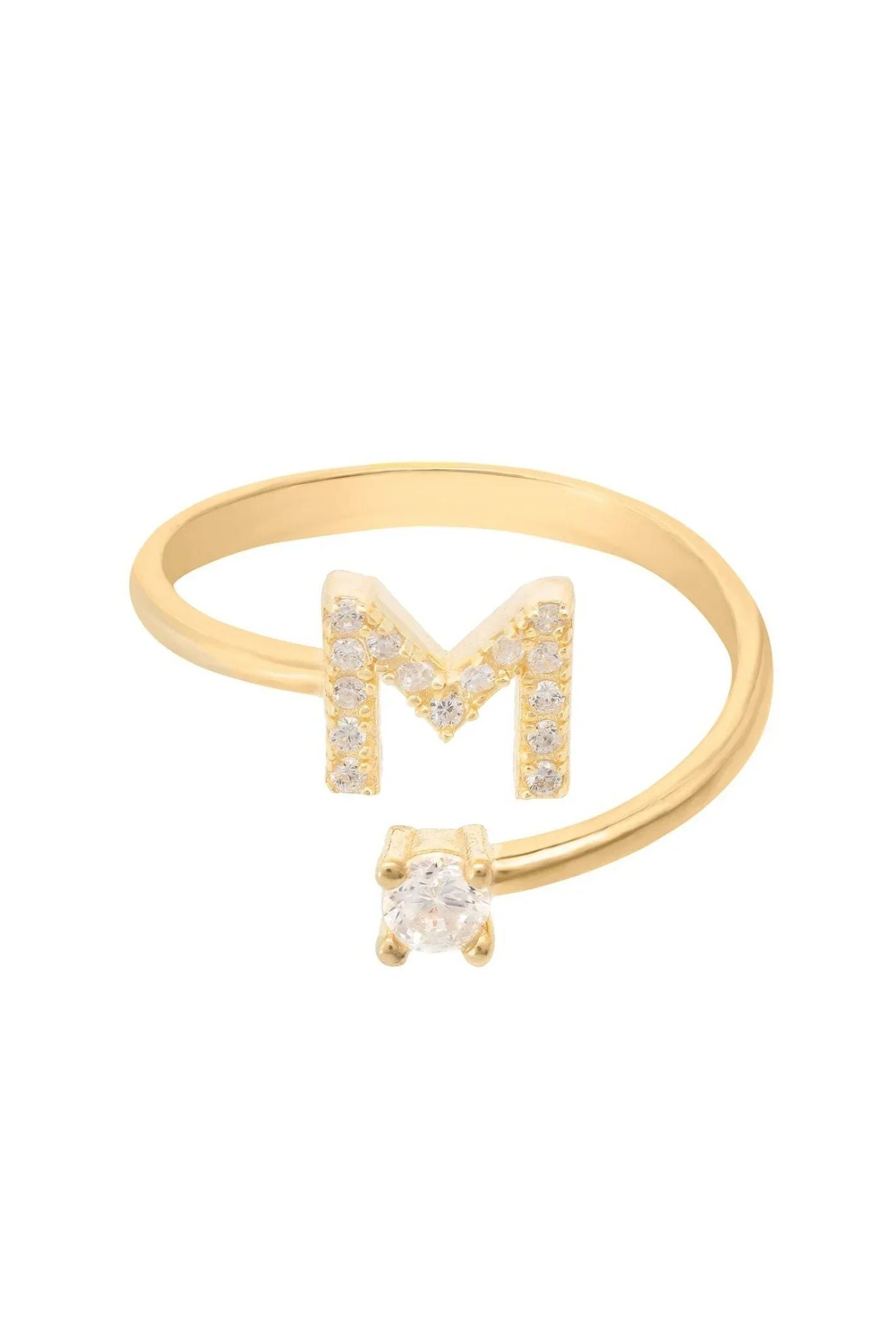 Initial Ring Gold M - LATELITA Rings