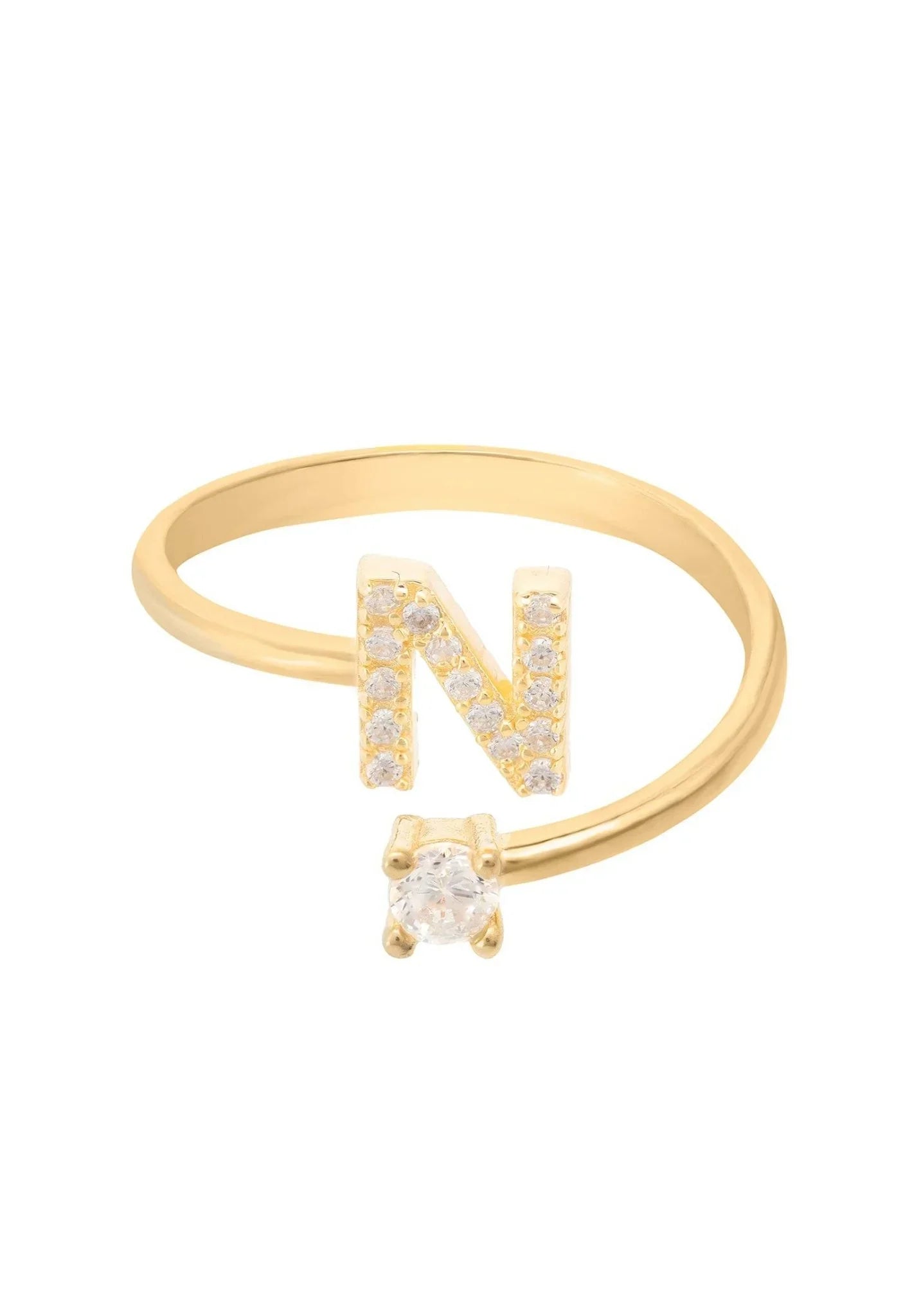 Initial Ring Gold N - LATELITA Rings