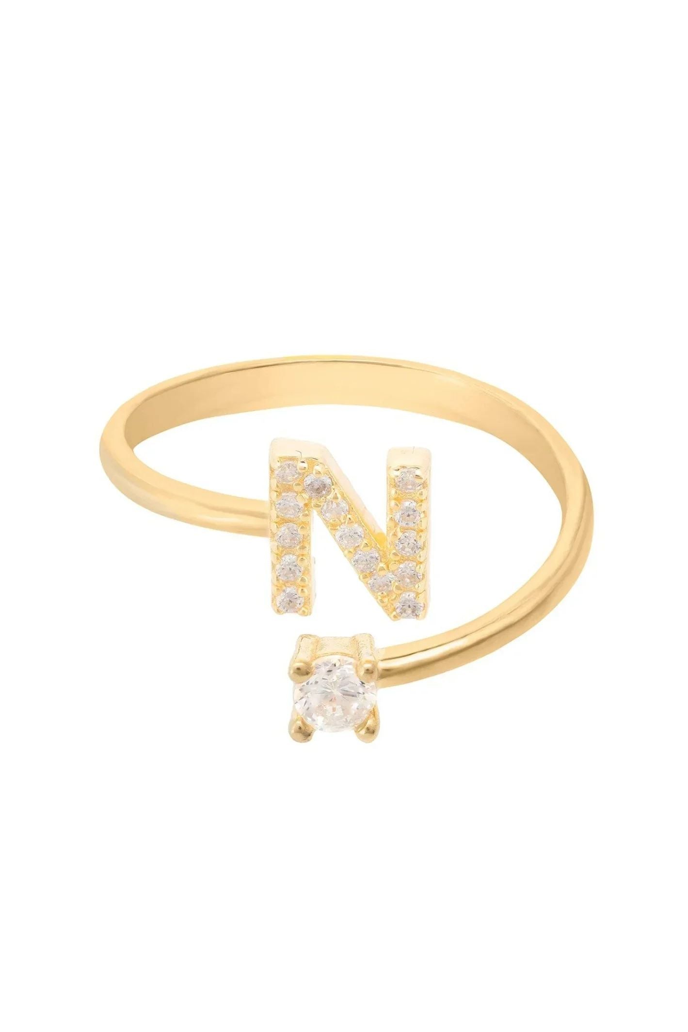 Initial Ring Gold N - LATELITA Rings