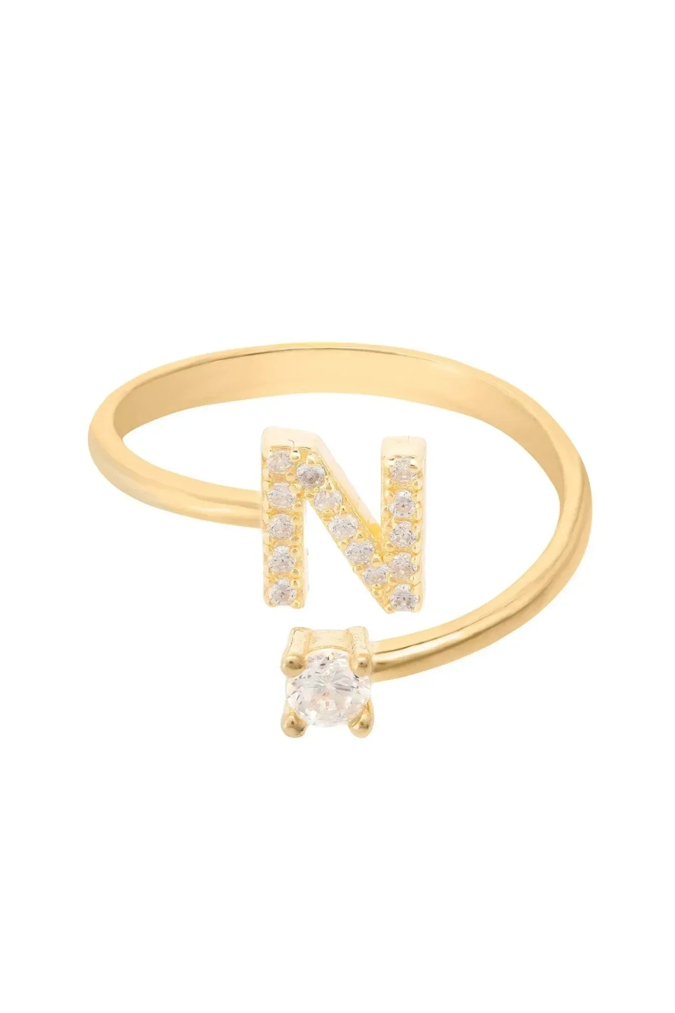 Initial Ring Gold N - LATELITA Rings