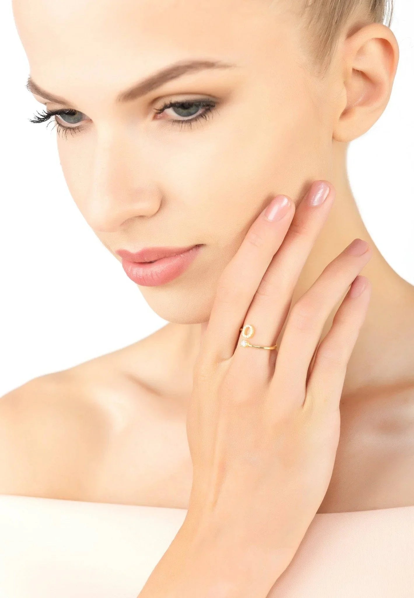 Initial Ring Gold O - LATELITA Rings