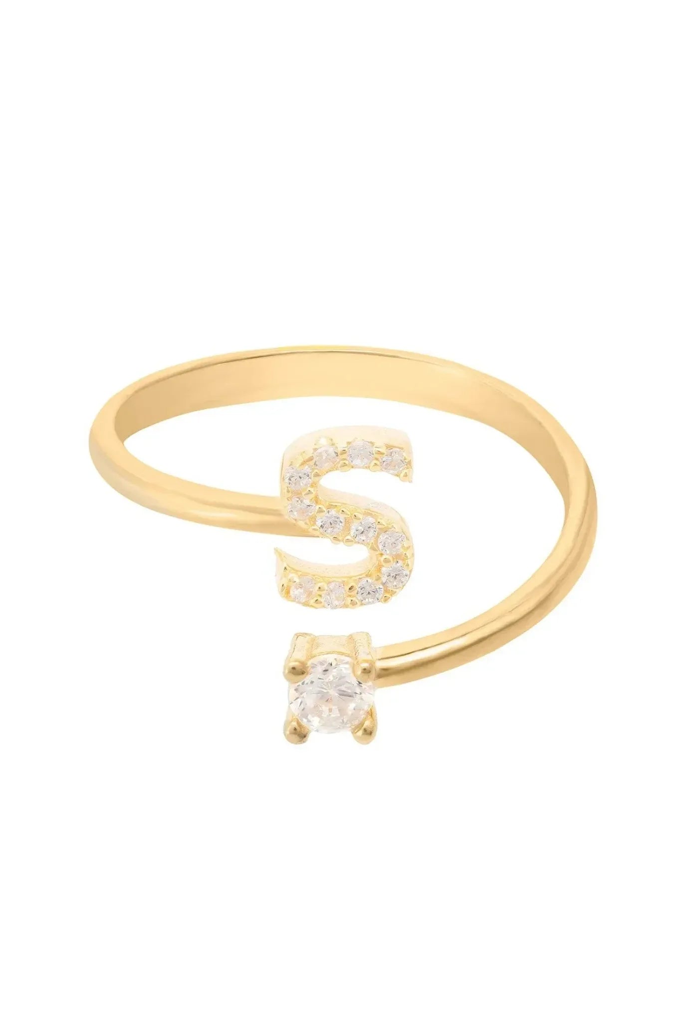 Initial Ring Gold S - LATELITA Rings