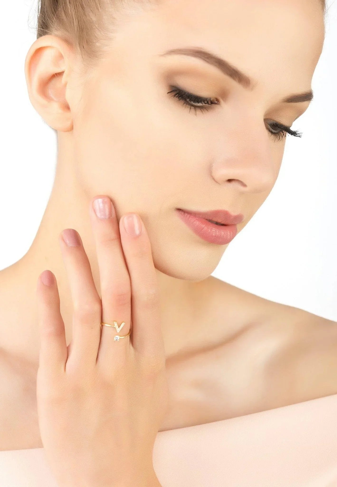 Initial Ring Gold V - LATELITA Rings