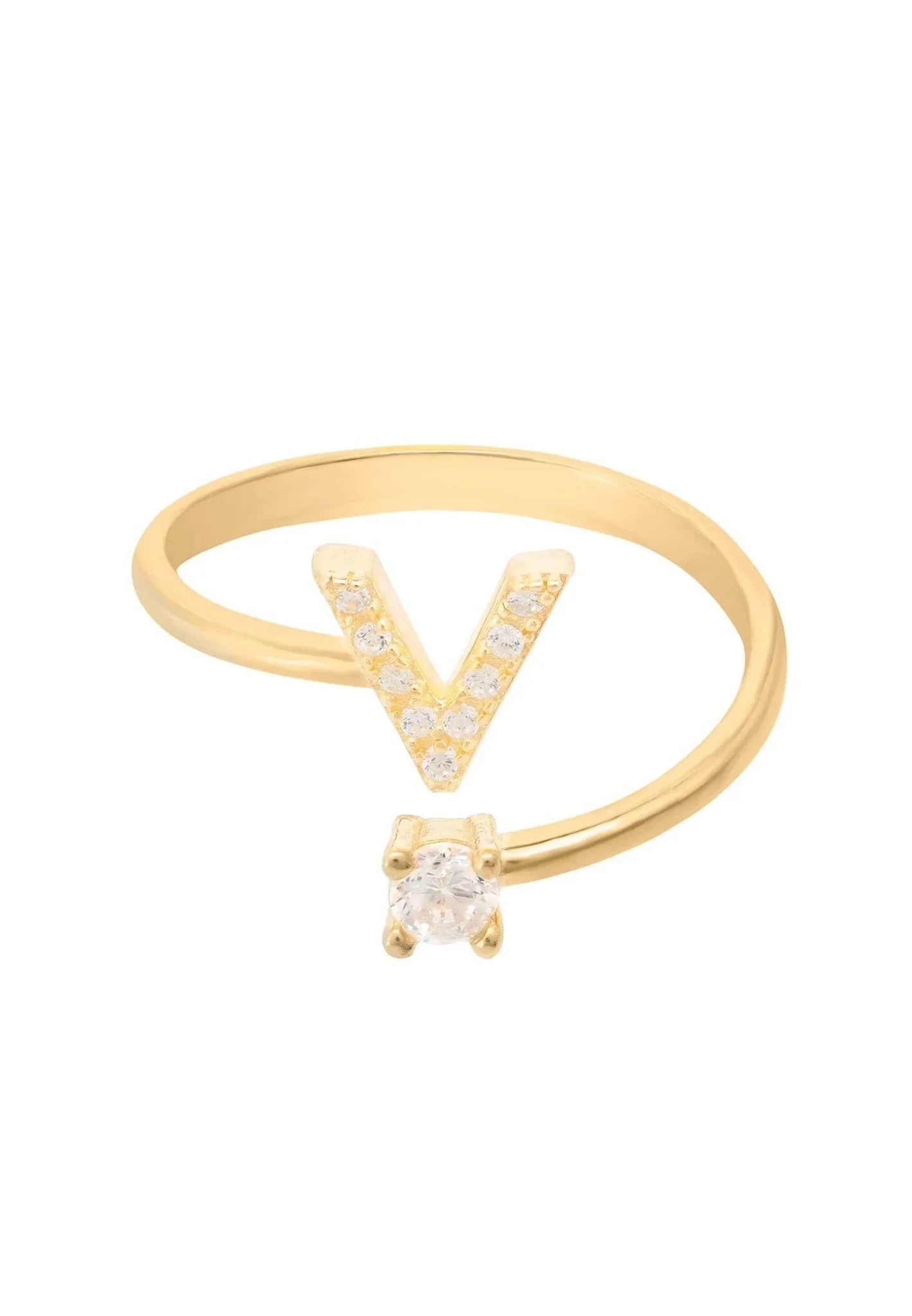 Initial Ring Gold V - LATELITA Rings