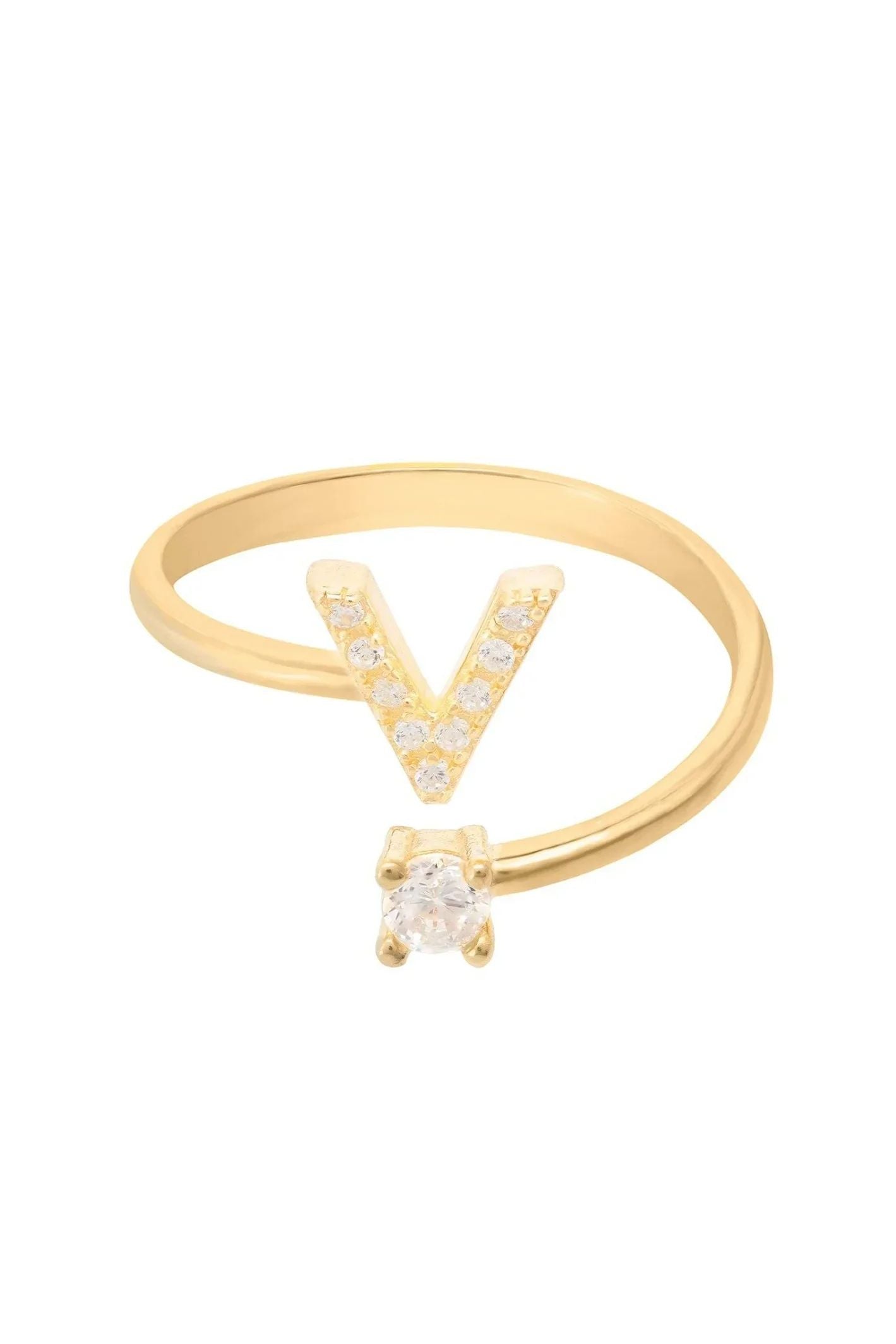 Initial Ring Gold V - LATELITA Rings