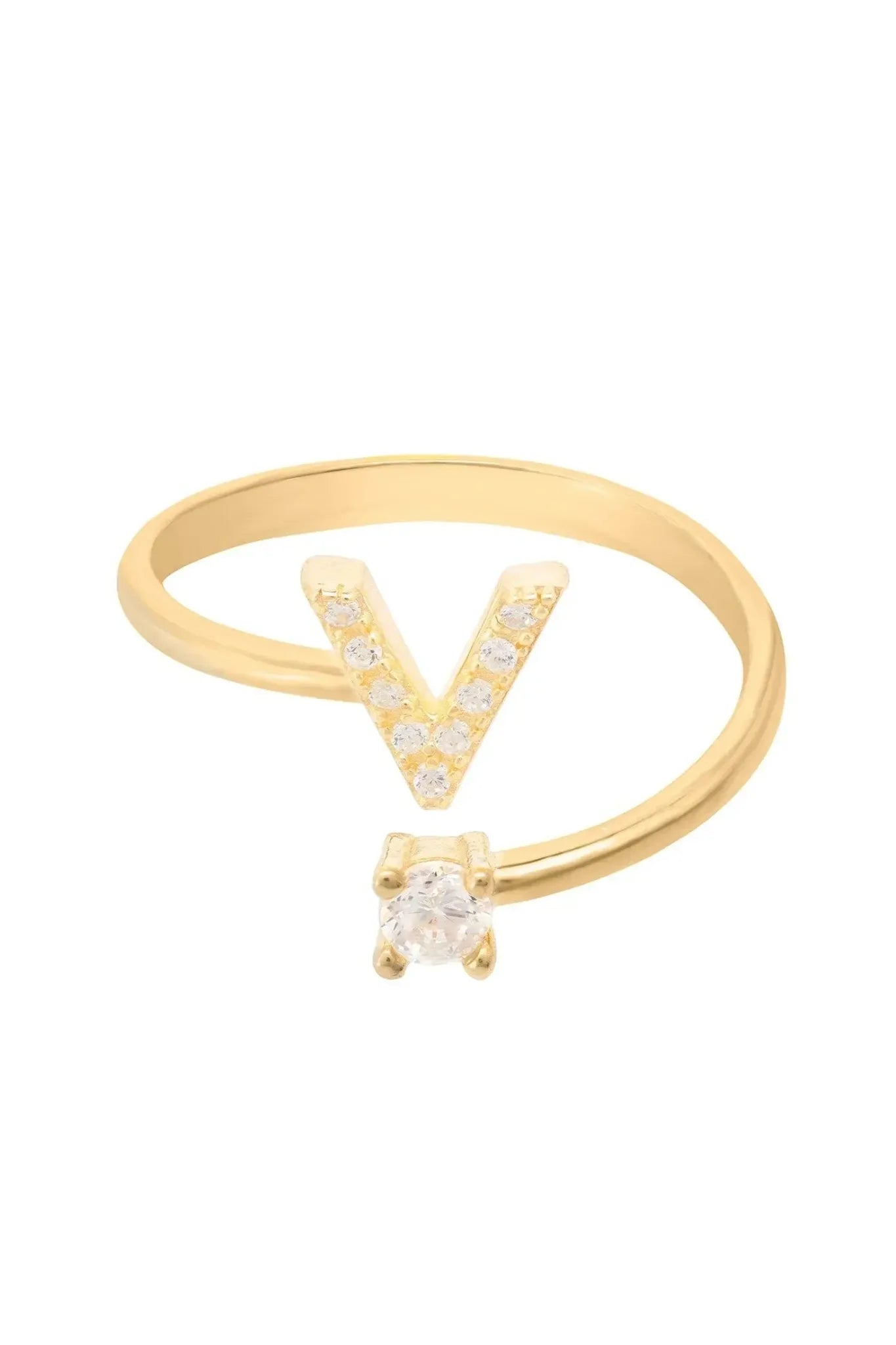 Initial Ring Gold V - LATELITA Rings