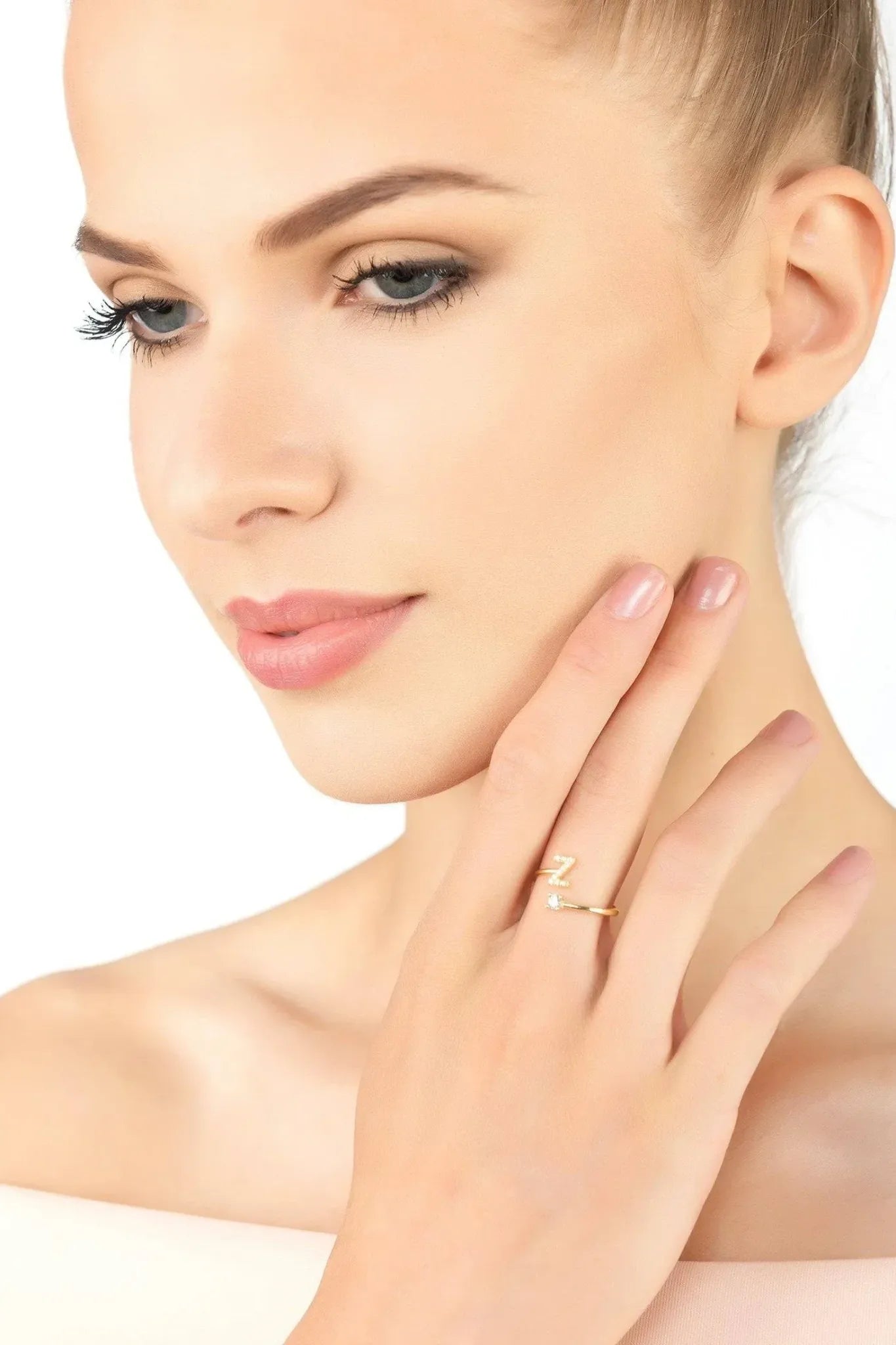 Initial Ring Gold Z - LATELITA Rings