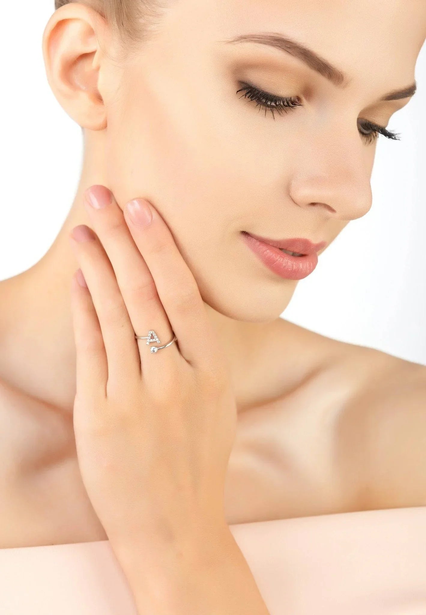 Initial Ring Silver A - LATELITA Rings