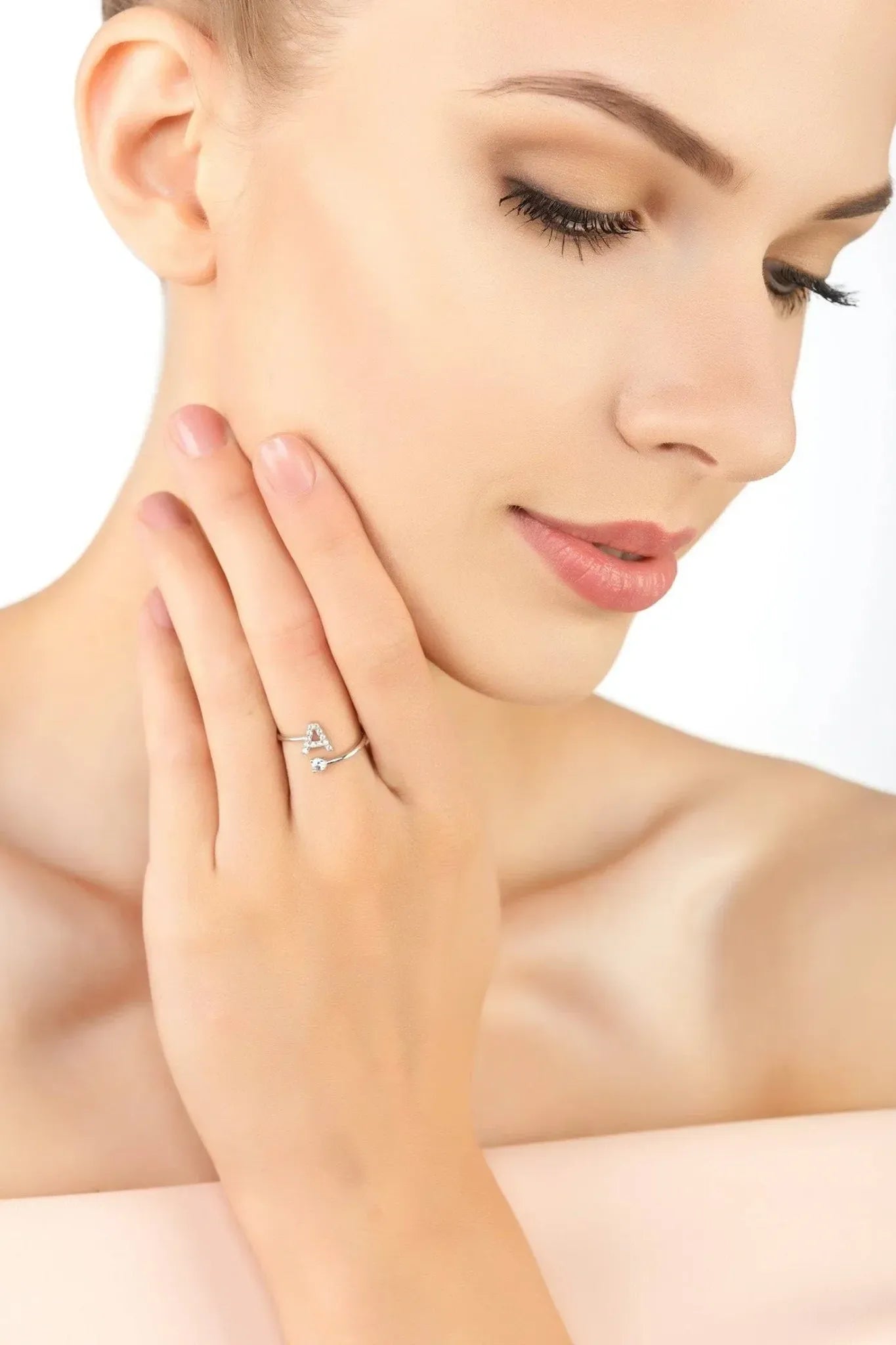 Initial Ring Silver A - LATELITA Rings
