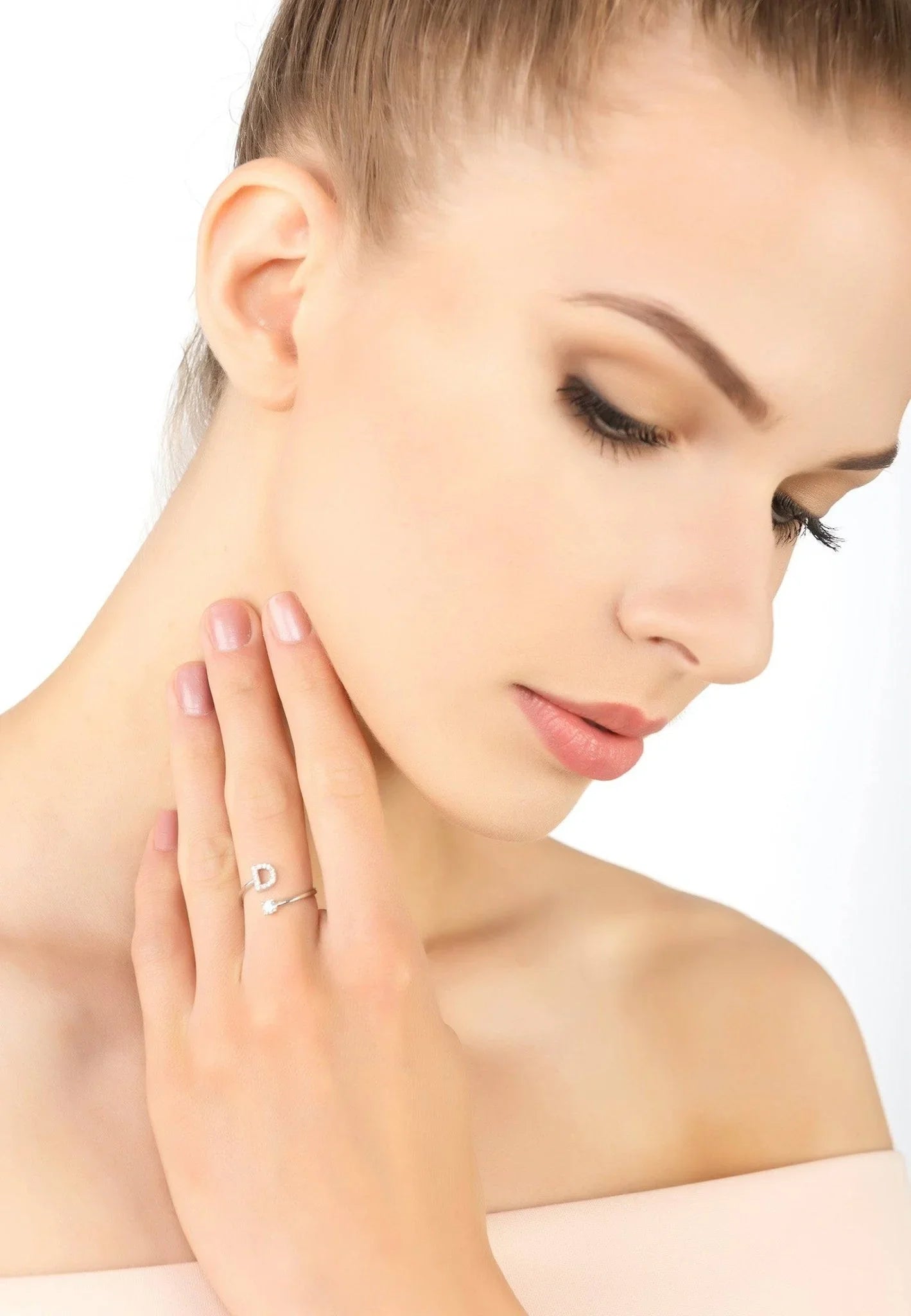 Initial Ring Silver D - LATELITA Rings