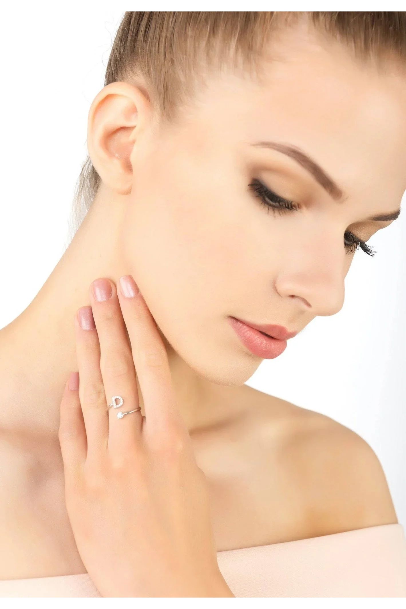 Initial Ring Silver D - LATELITA Rings