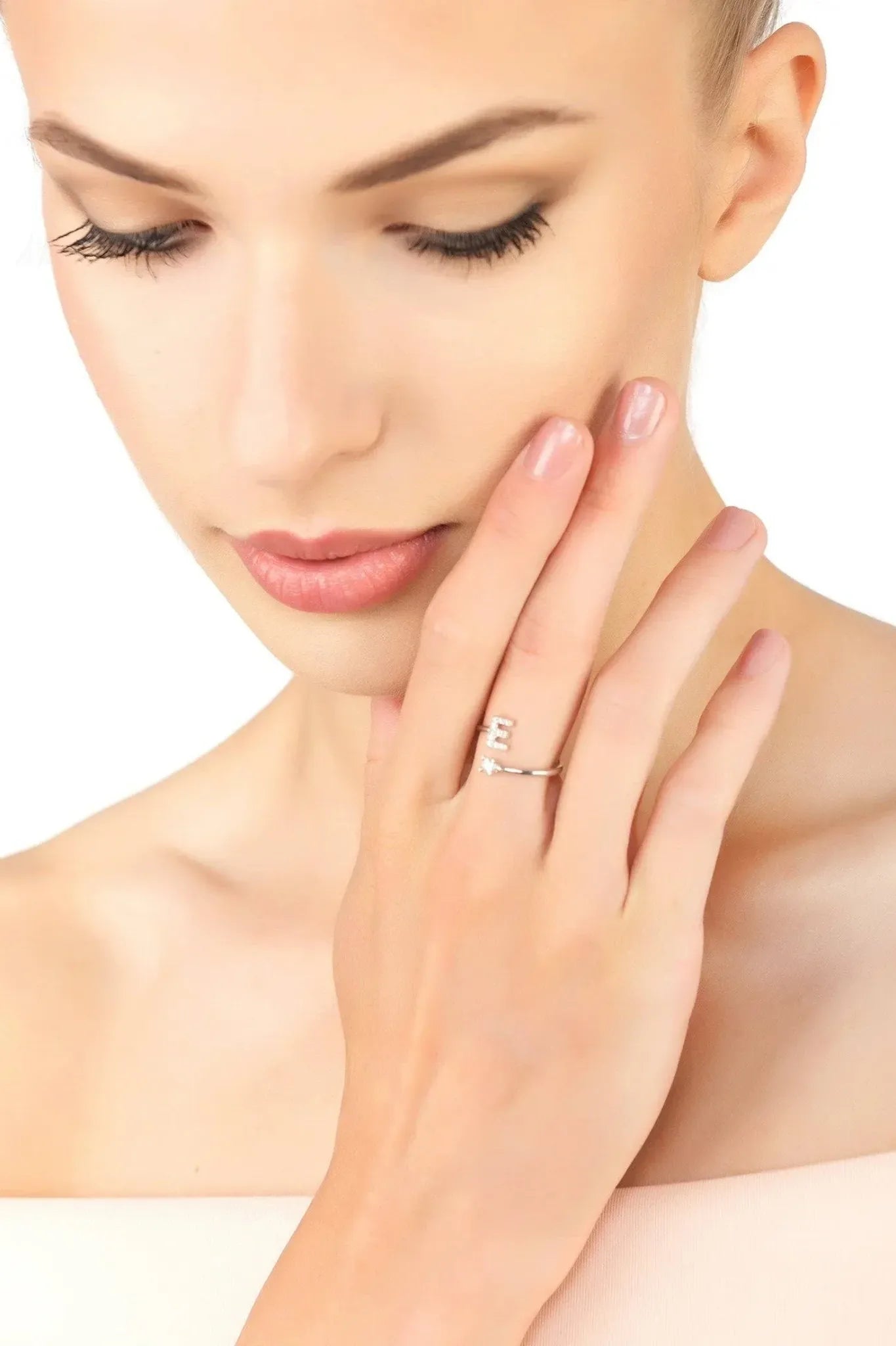 Initial Ring Silver E - LATELITA Rings