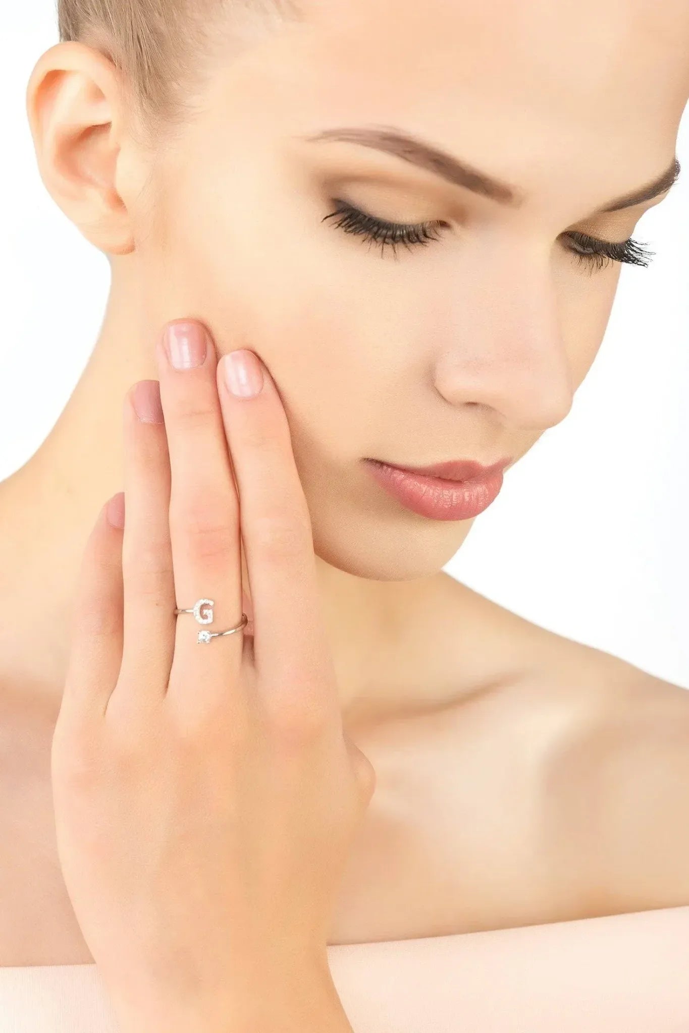 Initial Ring Silver G - LATELITA Rings