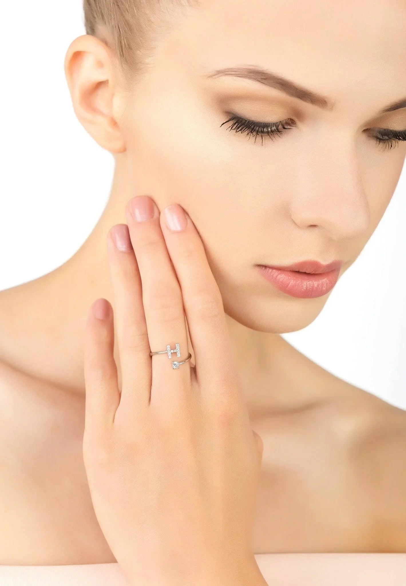 Initial Ring Silver H - LATELITA Rings