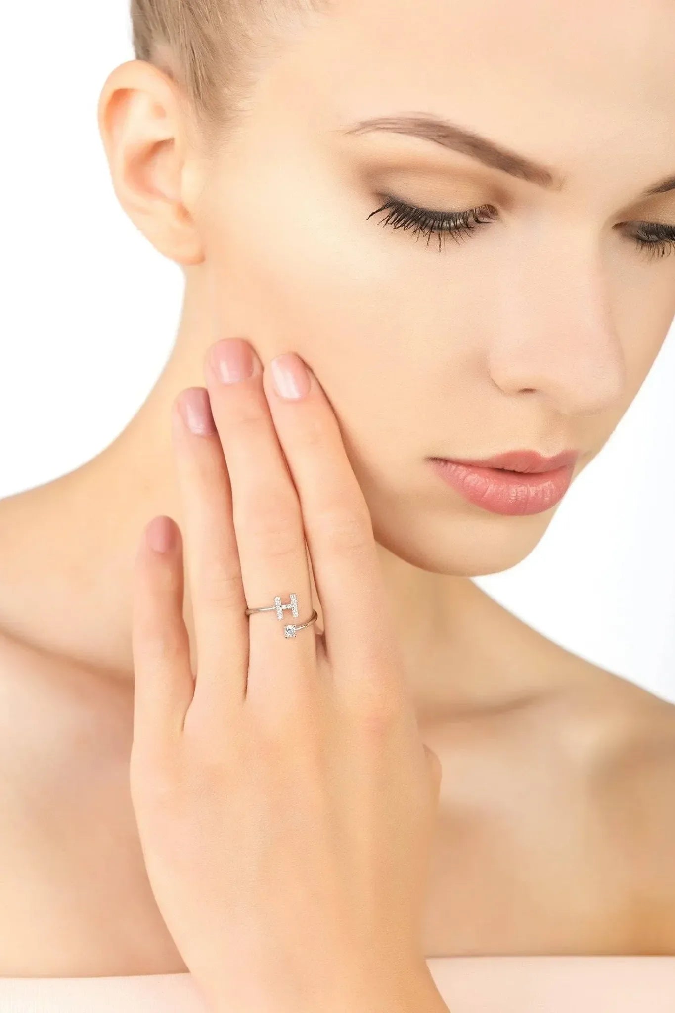 Initial Ring Silver H - LATELITA Rings