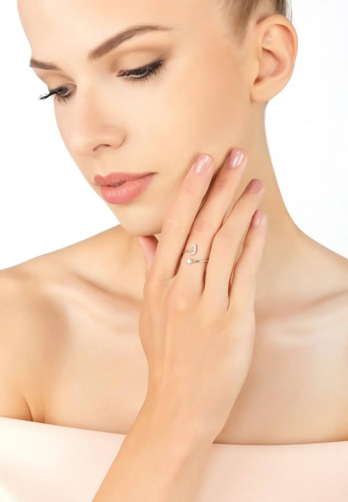 Initial Ring Silver J - LATELITA Rings