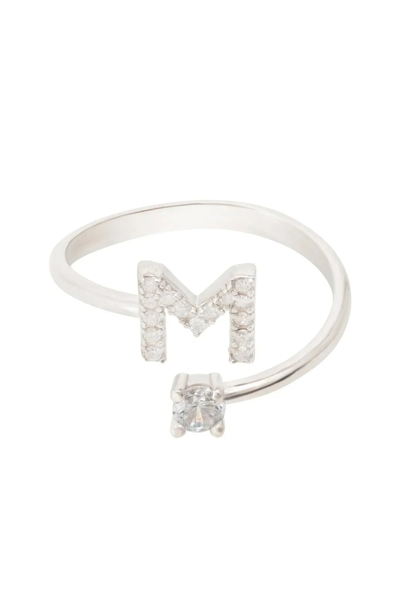 Initial Ring Silver M - LATELITA Rings