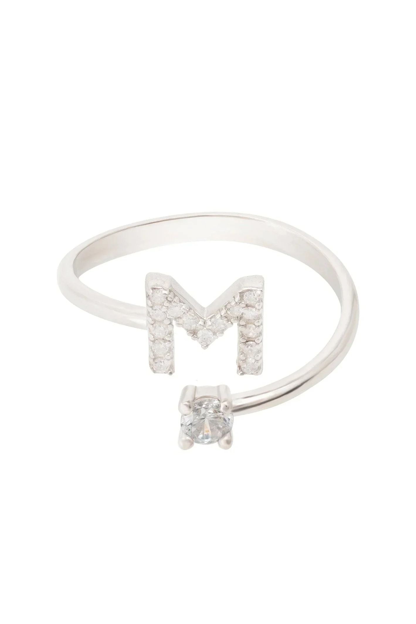 Initial Ring Silver M - LATELITA Rings