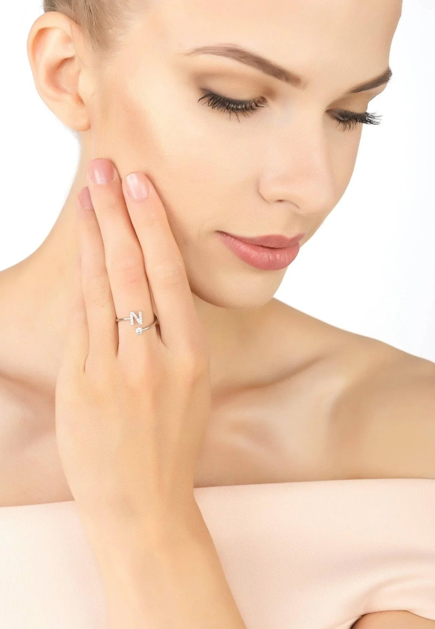 Initial Ring Silver N - LATELITA Rings