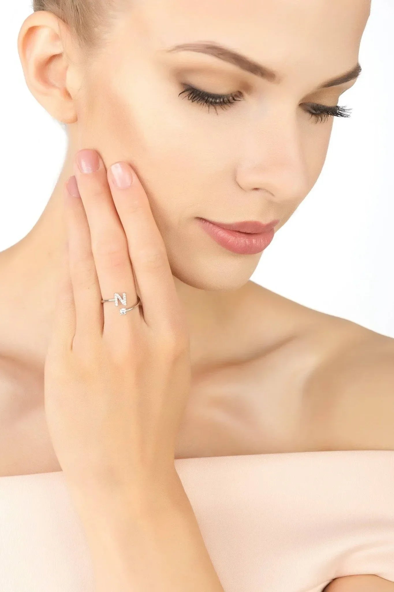 Initial Ring Silver N - LATELITA Rings