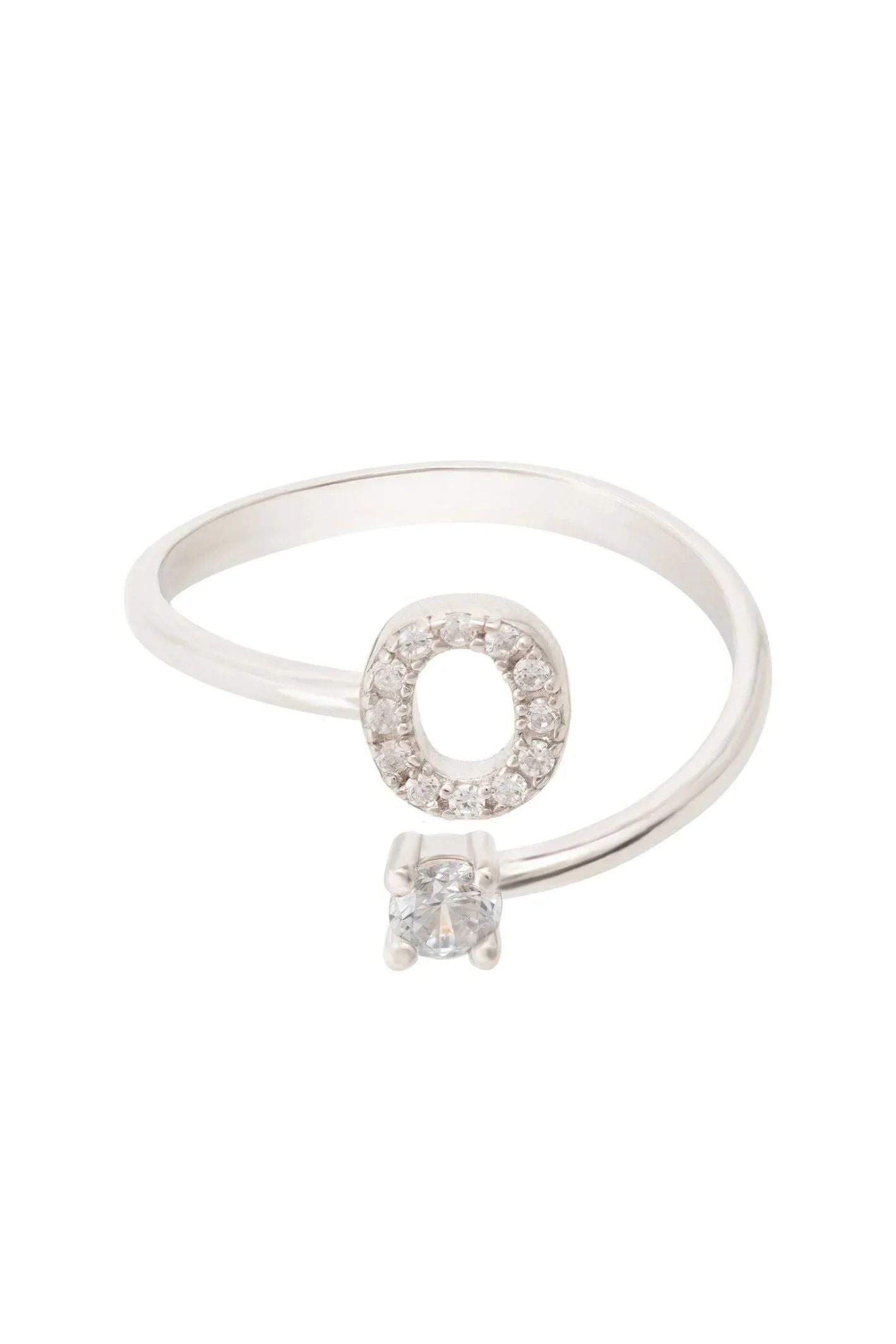 Initial Ring Silver O - LATELITA Rings
