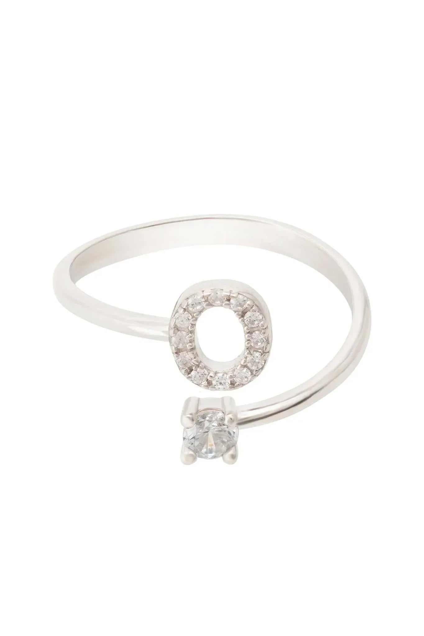 Initial Ring Silver O - LATELITA Rings