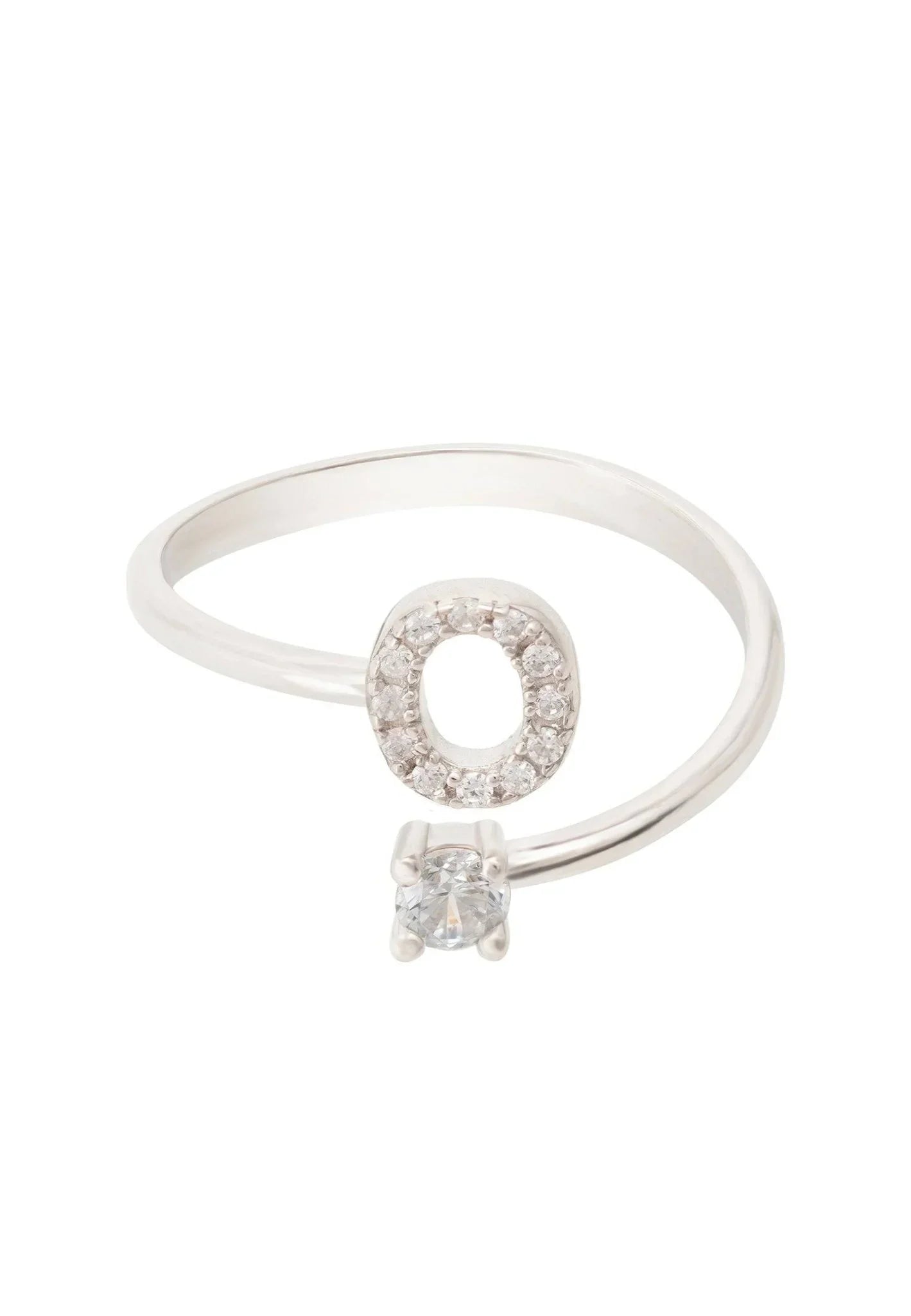 Initial Ring Silver O - LATELITA Rings