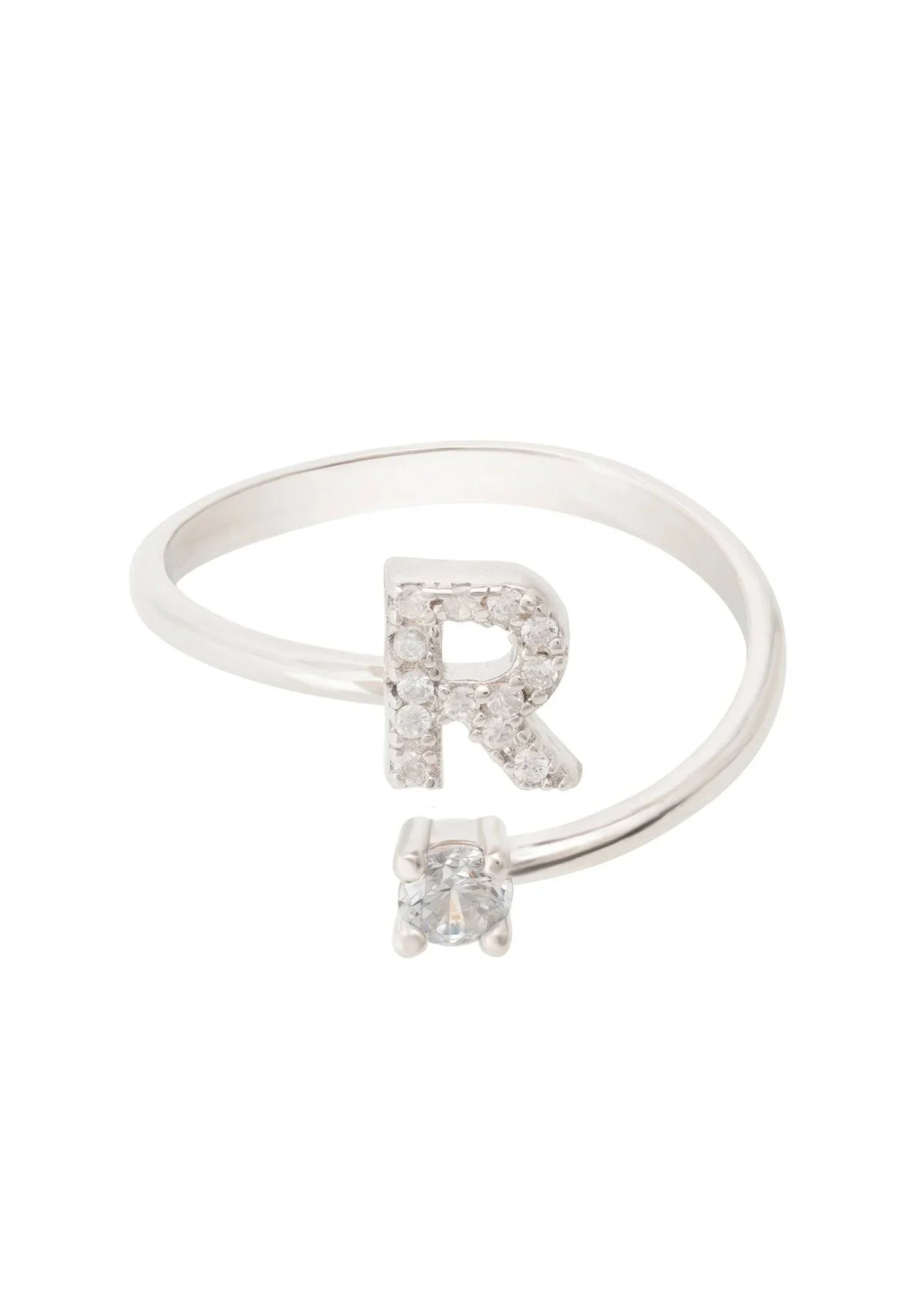Initial Ring Silver R - LATELITA Rings