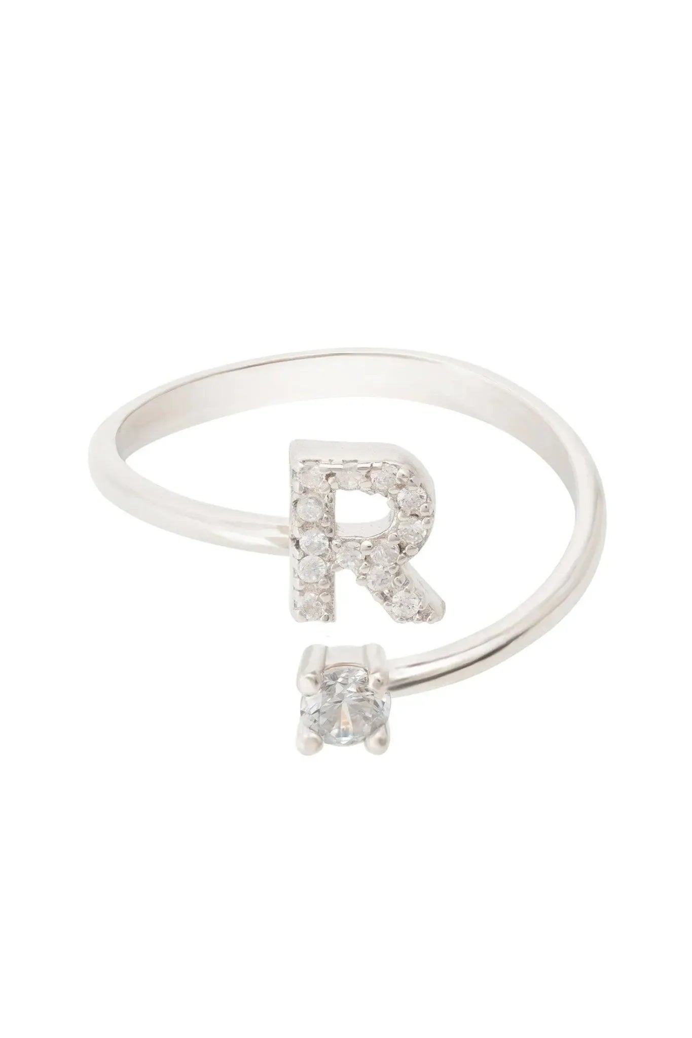 Initial Ring Silver R - LATELITA Rings
