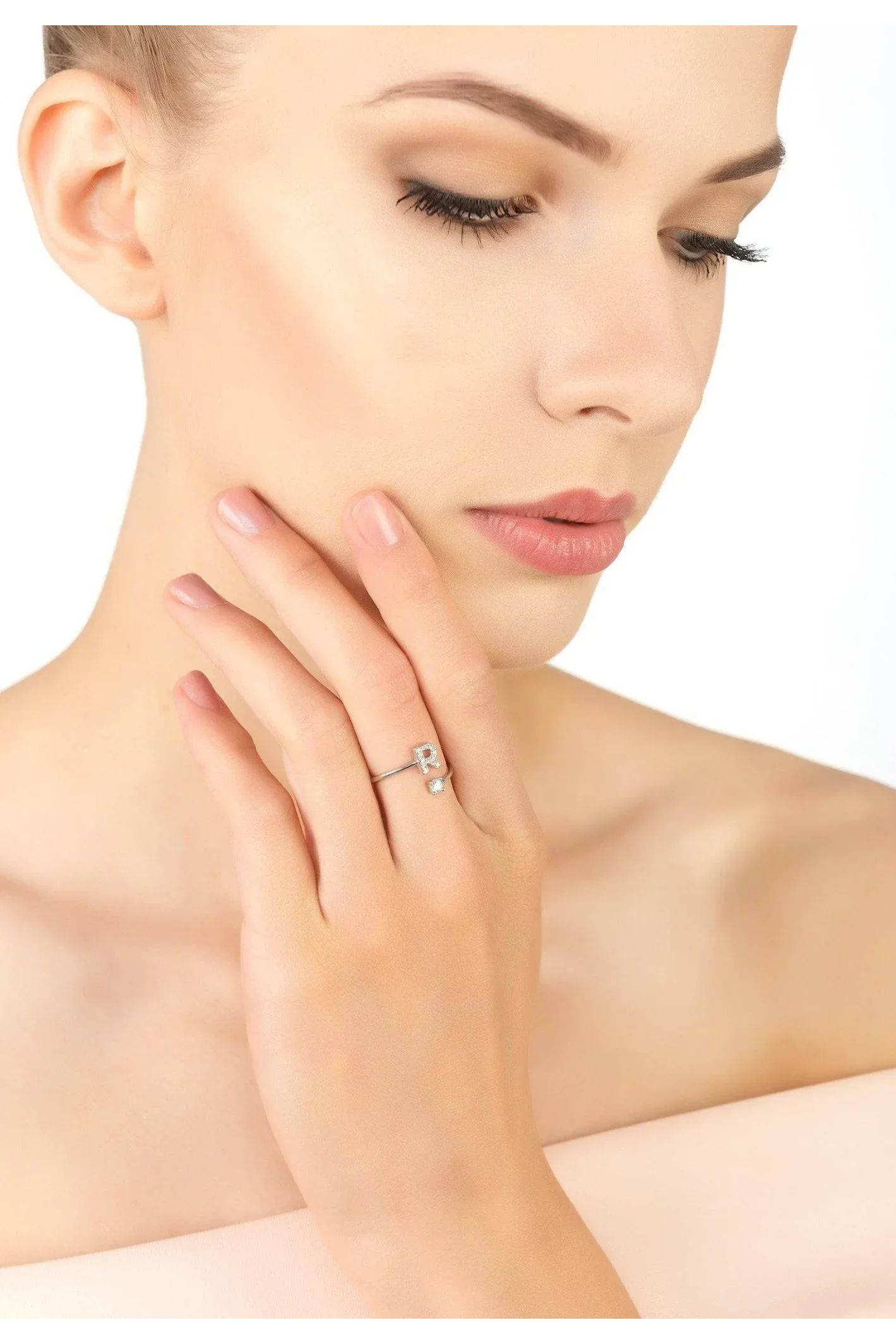 Initial Ring Silver R - LATELITA Rings