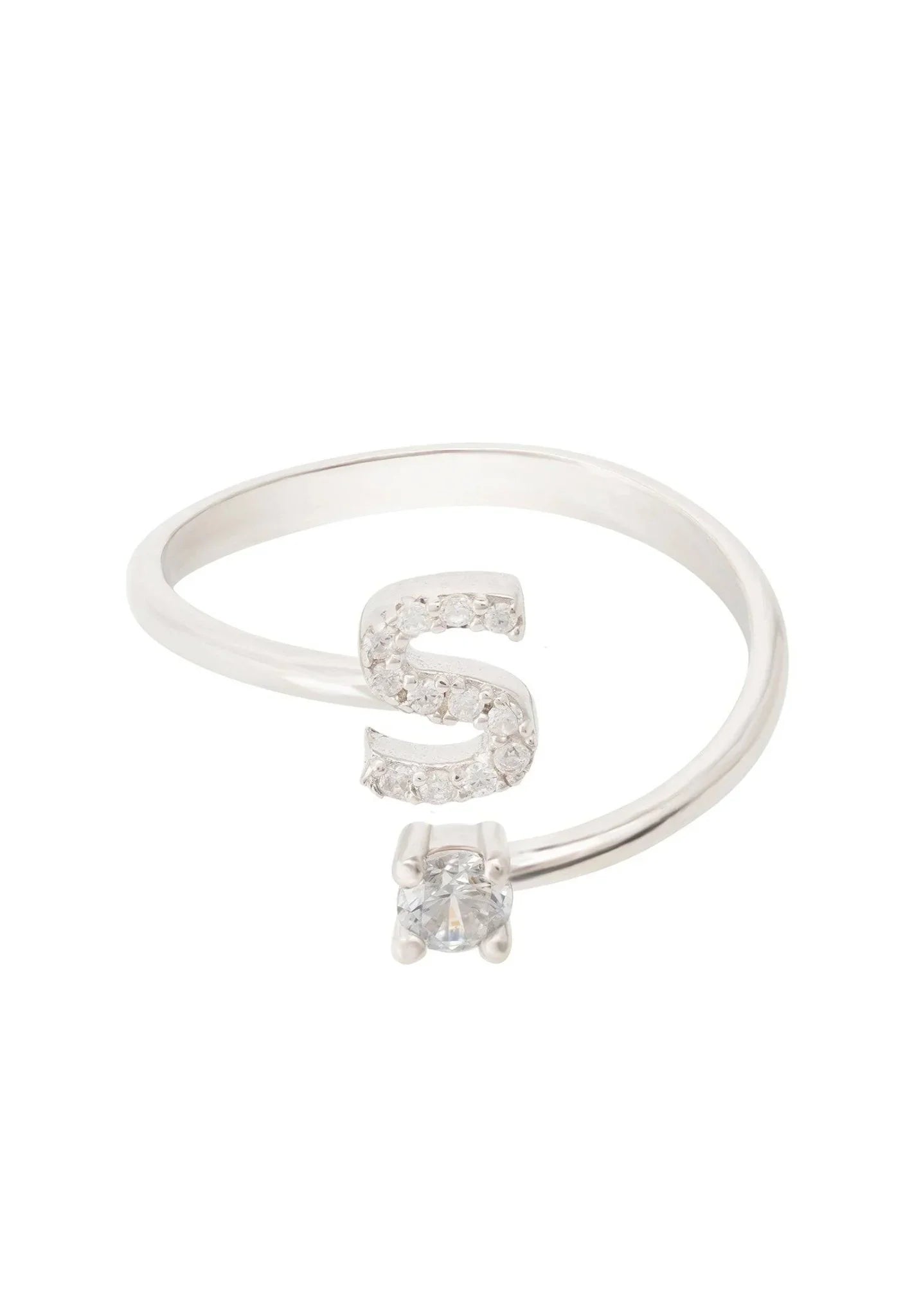 Initial Ring Silver S - LATELITA Rings