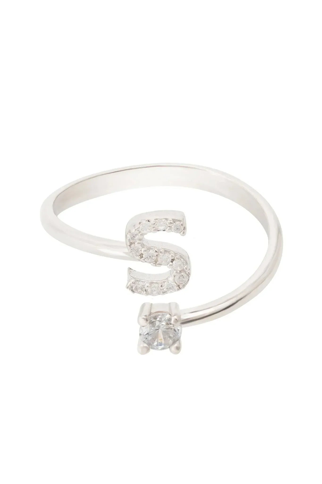 Initial Ring Silver S - LATELITA Rings