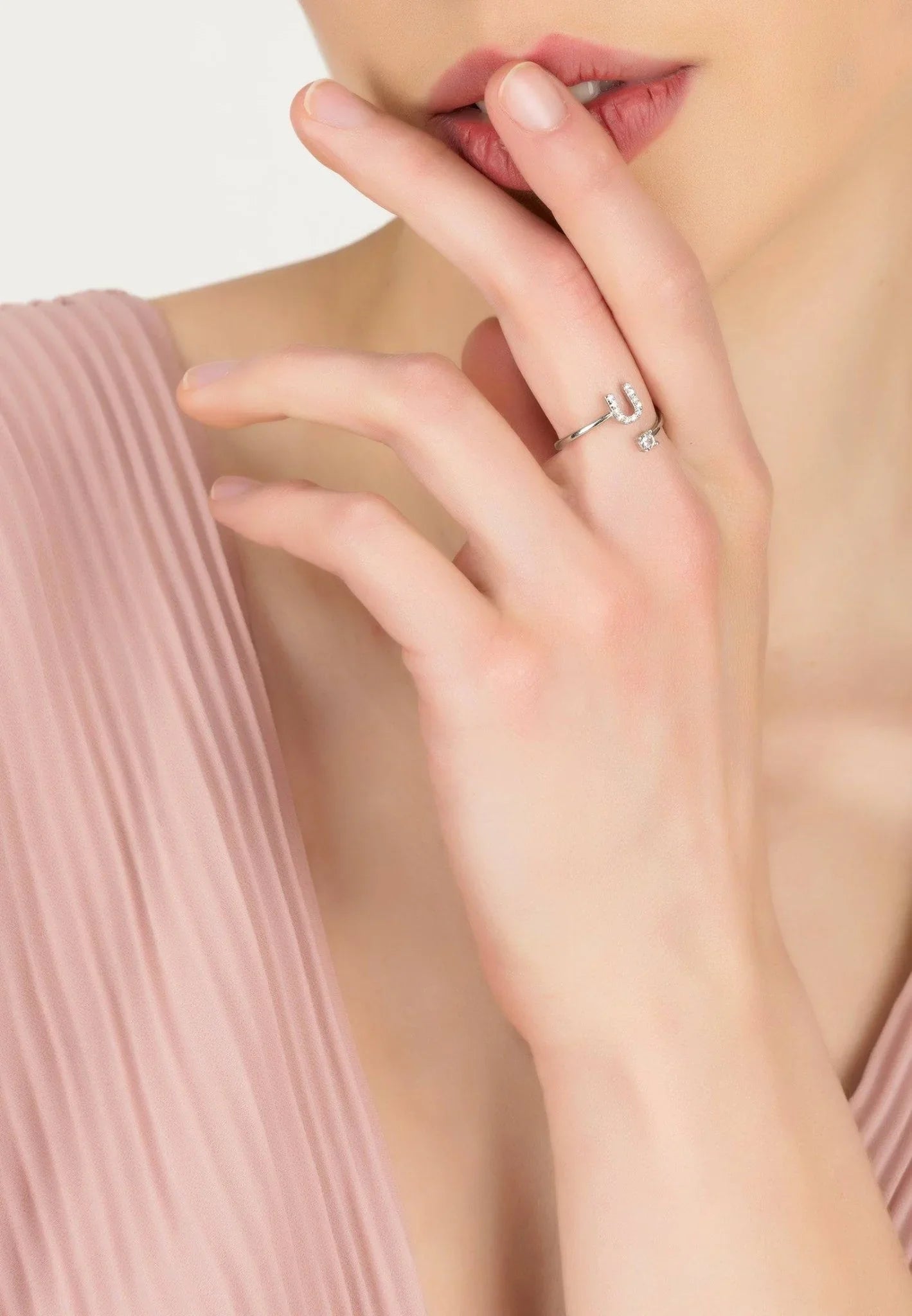 Initial Ring Silver U - LATELITA Rings