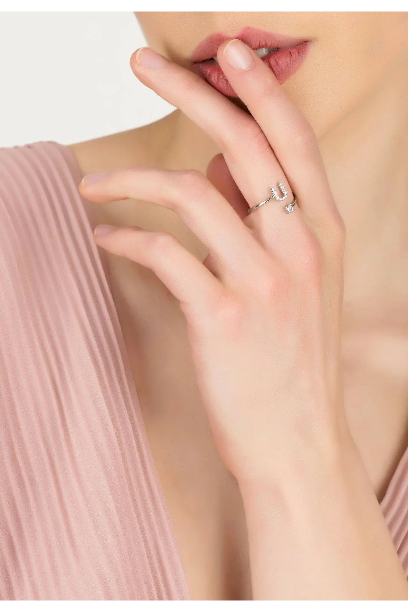 Initial Ring Silver U - LATELITA Rings